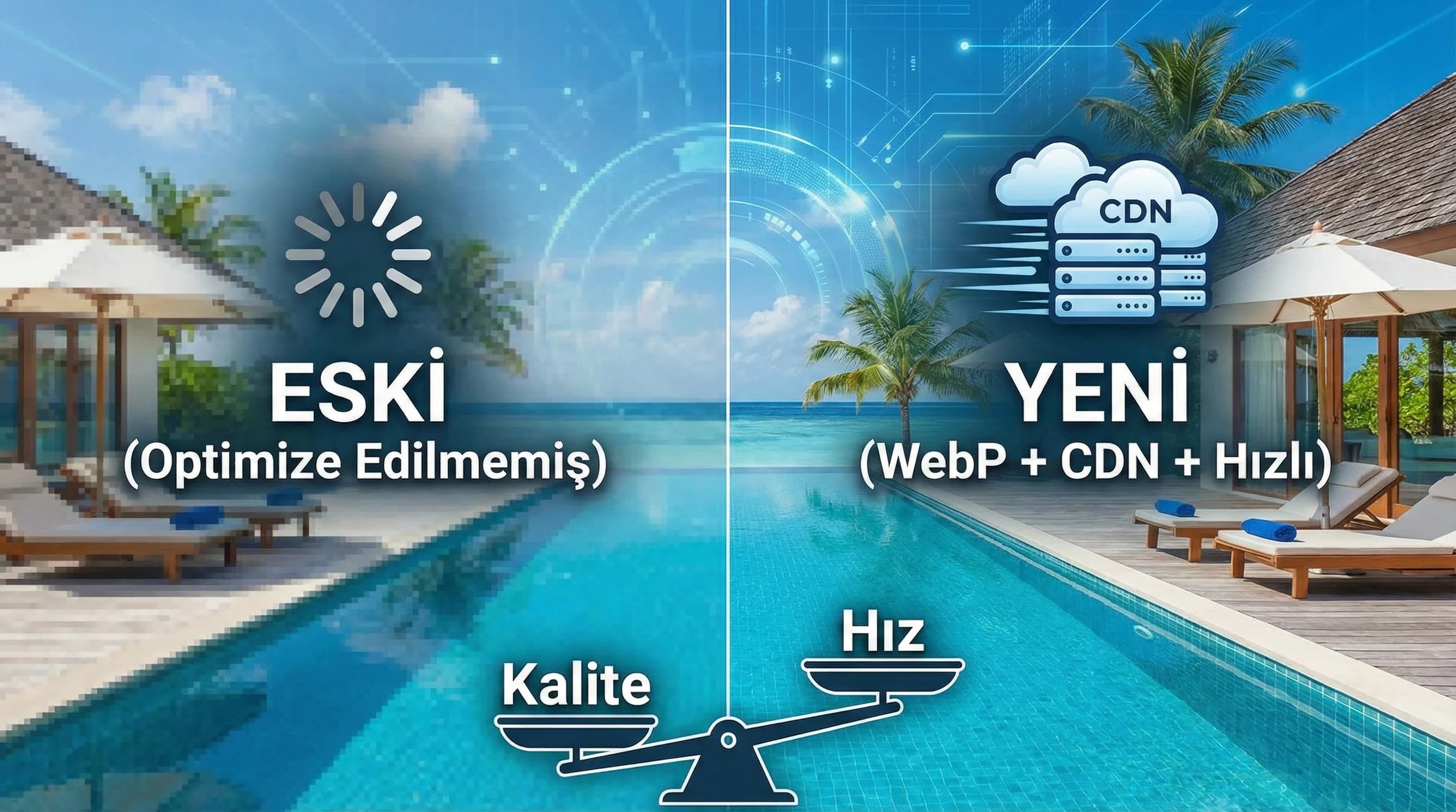 Görsel Optimizasyonu, WebP ve CDN: Otel Siteleri İçin Hız ve SEO Rehberi