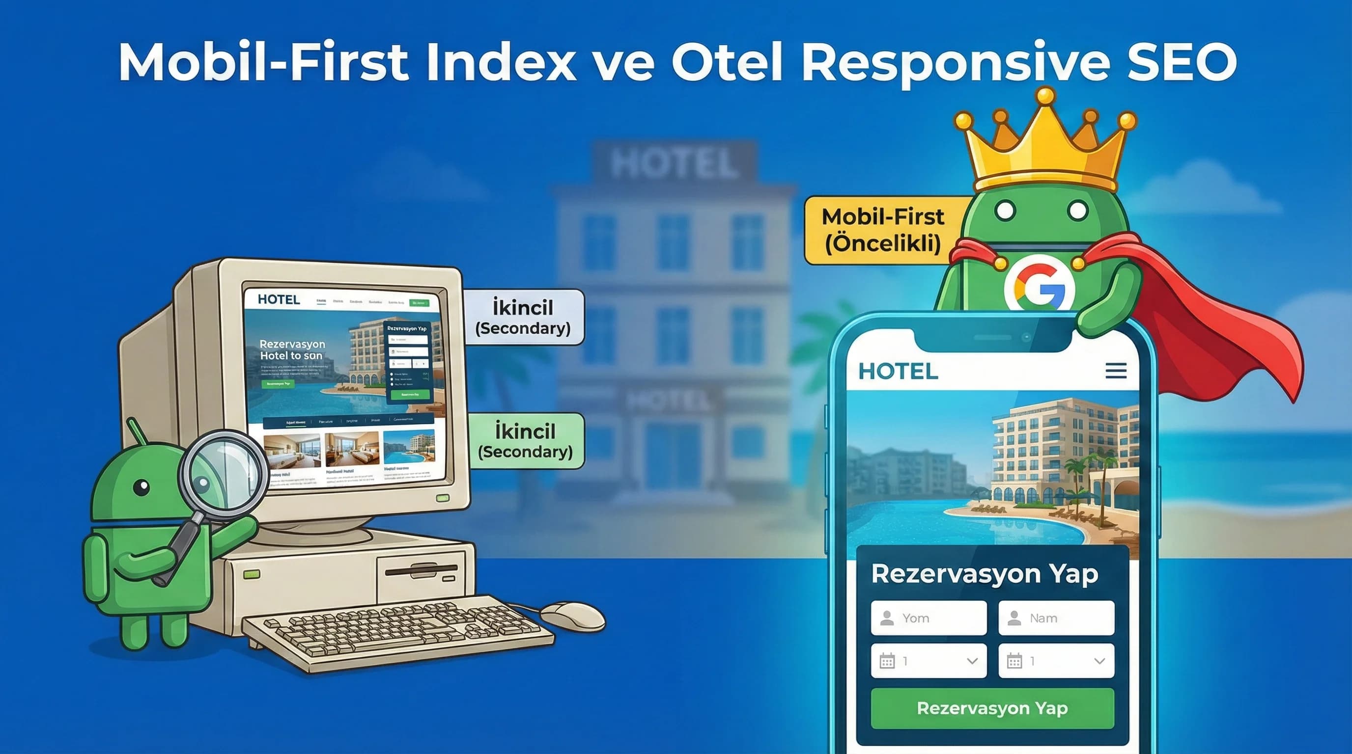Mobil-First Index ve Responsive Tasarım: Otel Sitelerinde Teknik SEO İpuçları