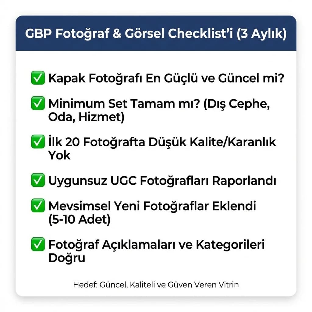 Görsel checklist kartı