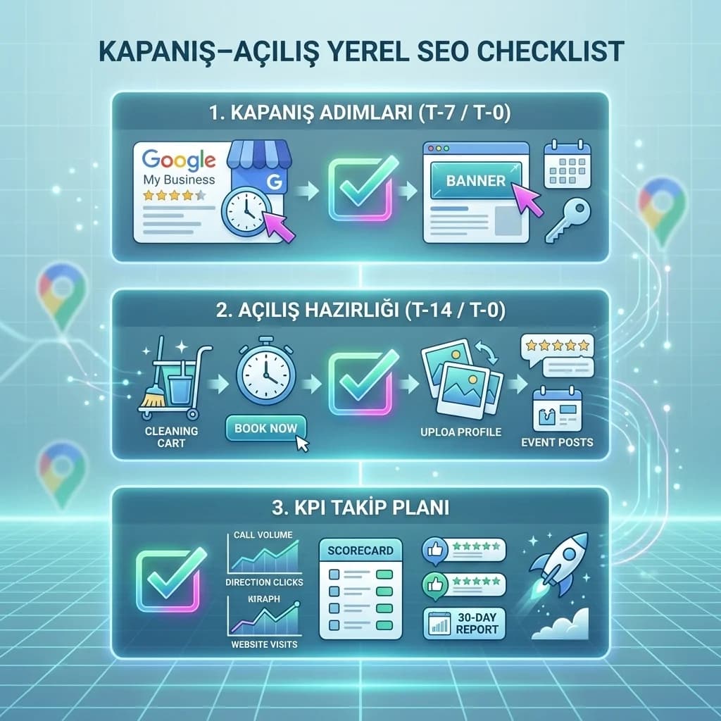 Kapanış–açılış checklist kartı