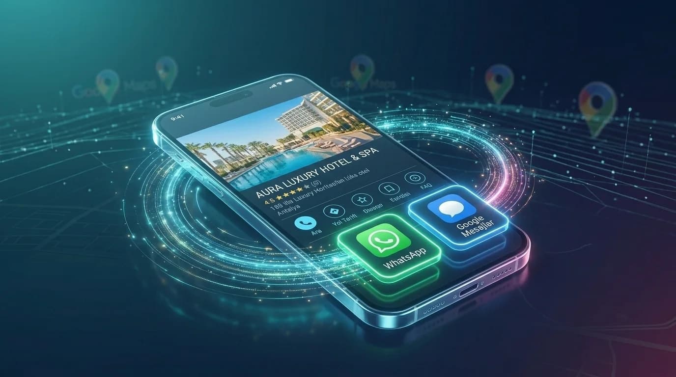 WhatsApp/Google Messages butonlu yerel kart mockup’ı