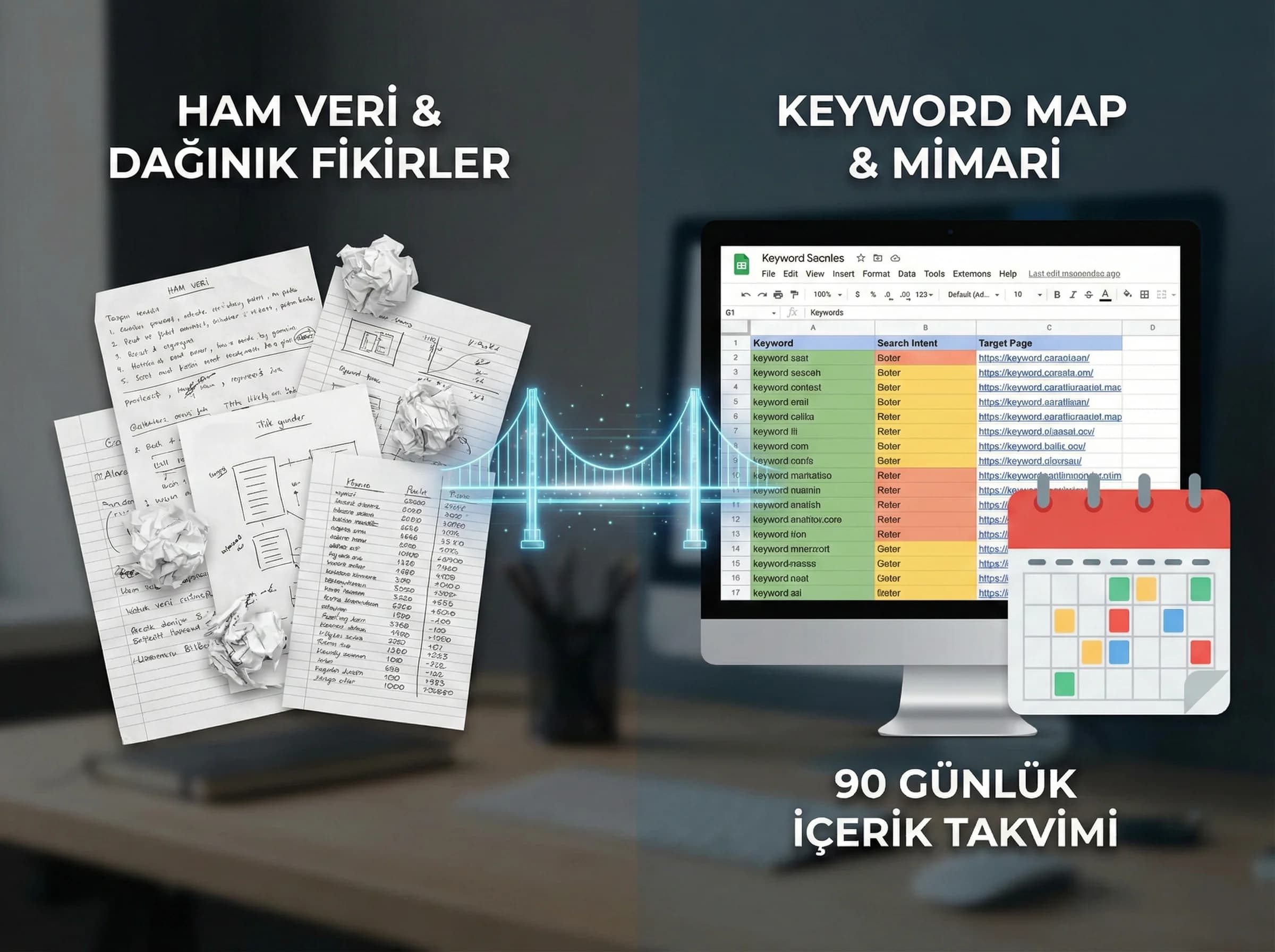 Keyword map ve planlamaya geçiş ayraç görseli