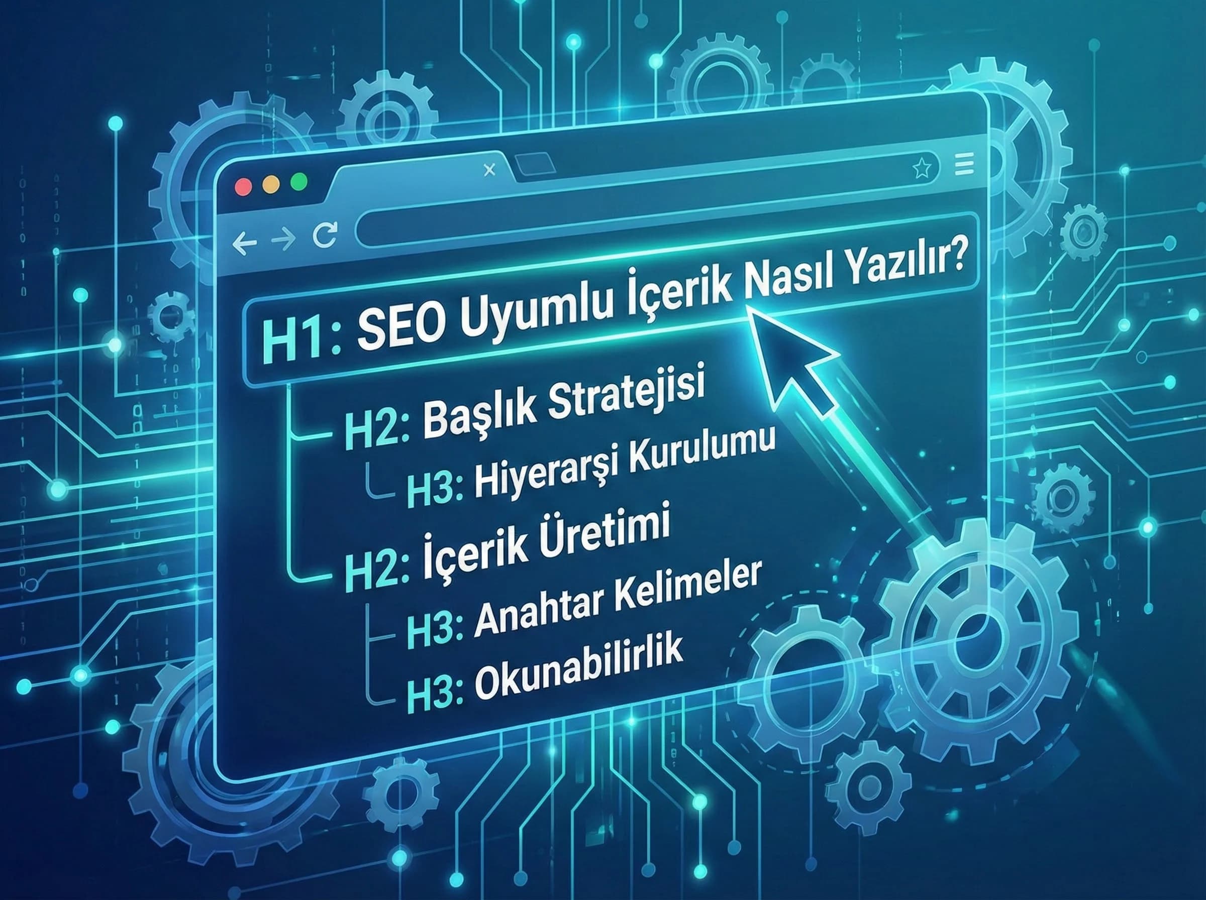 Title ve H1 bölümü ayırıcı, içerik SEO bağlamı