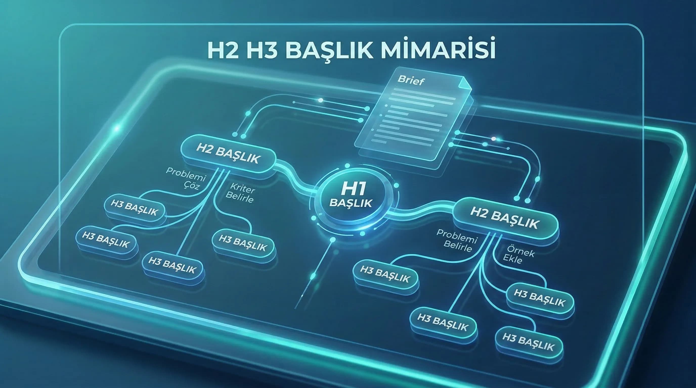 H2 H3 outline iskeleti, SEO içerik planı ve iş akışı