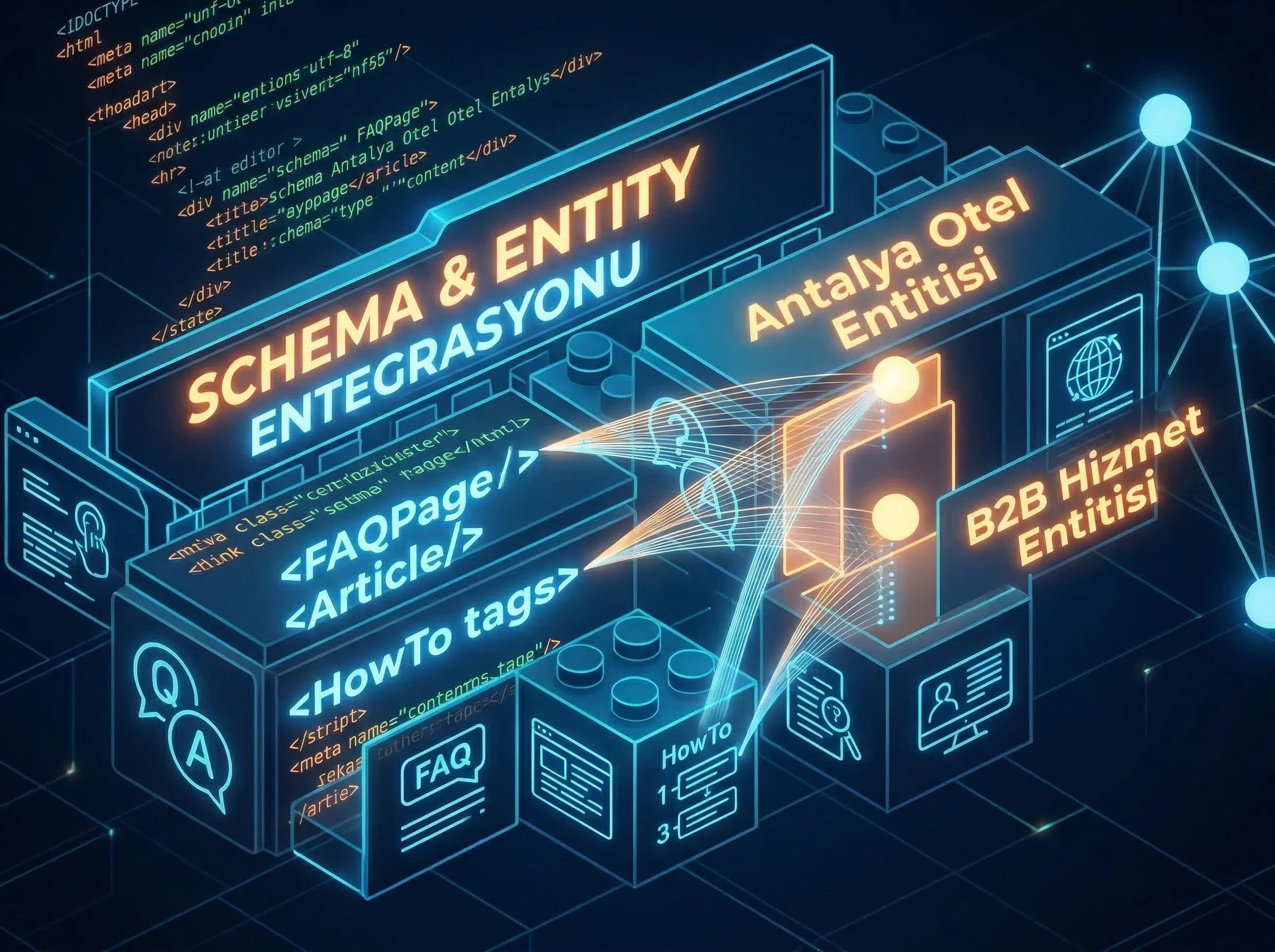 Schema ve entity entegrasyonu, AI’nin sayfayı anlaması için yapı