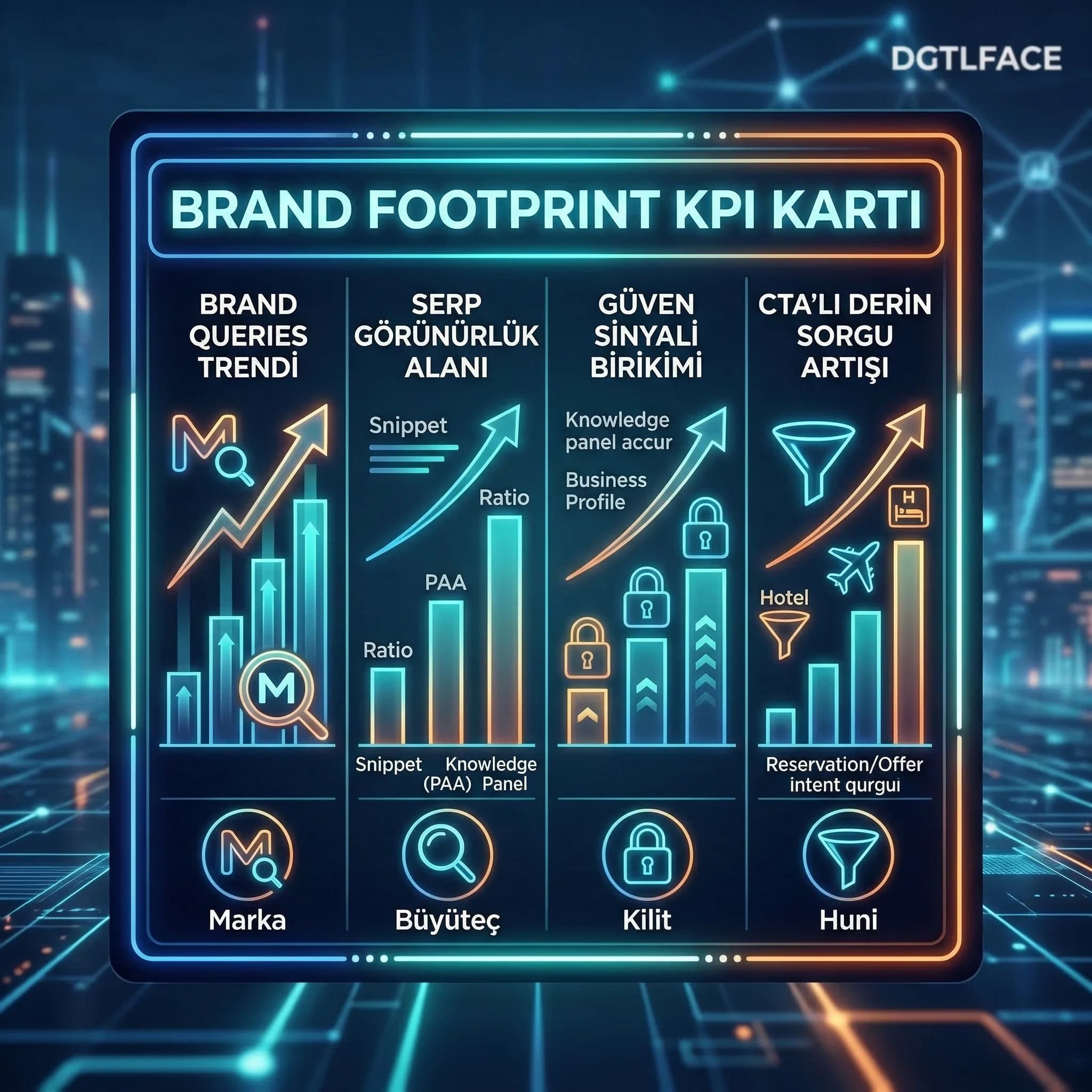 Brand footprint ve ölçüm modeli, zero-click strateji ayracı