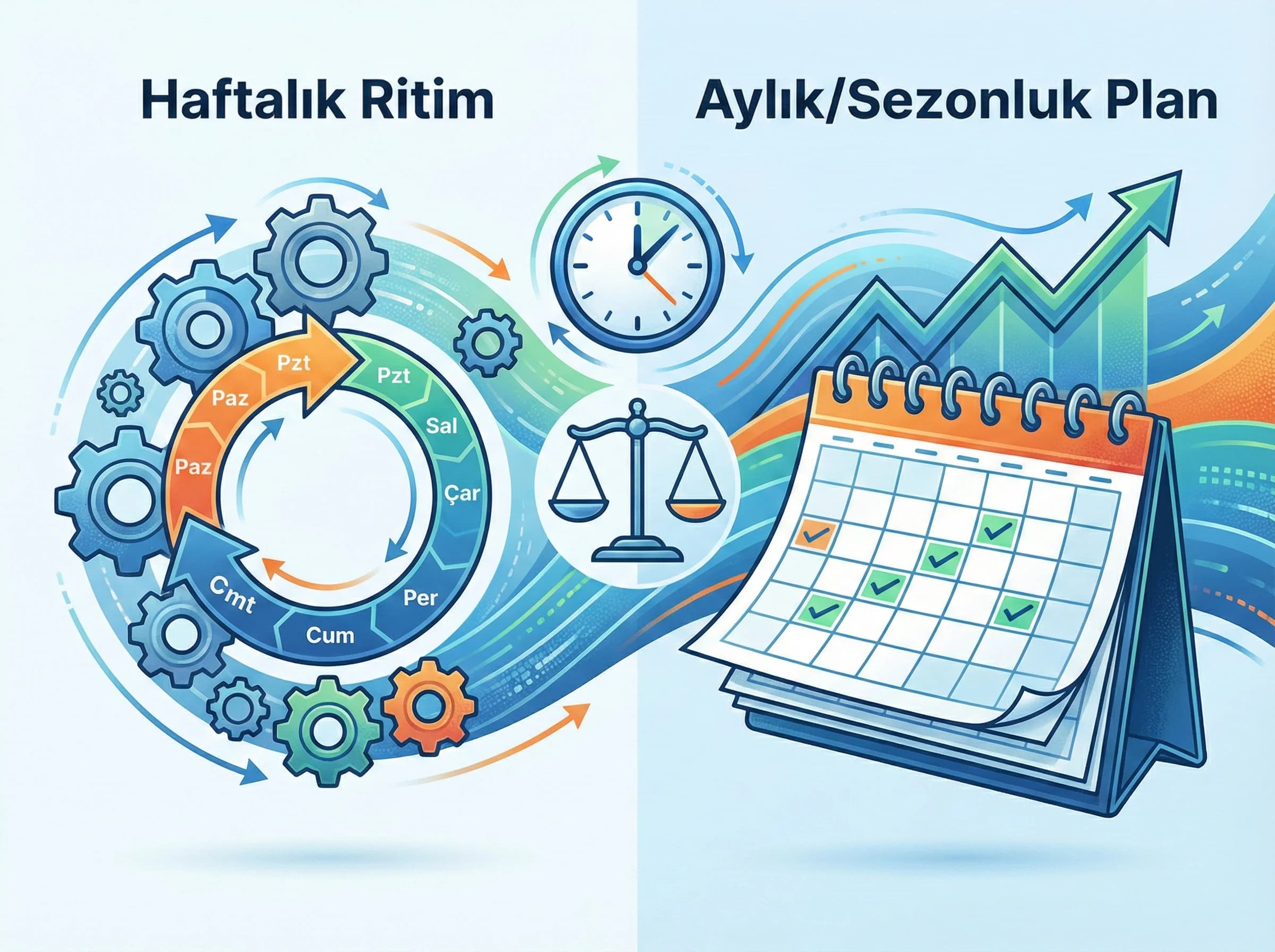 Rol ve workflow diyagramı, içerik üretim süreç akışı
