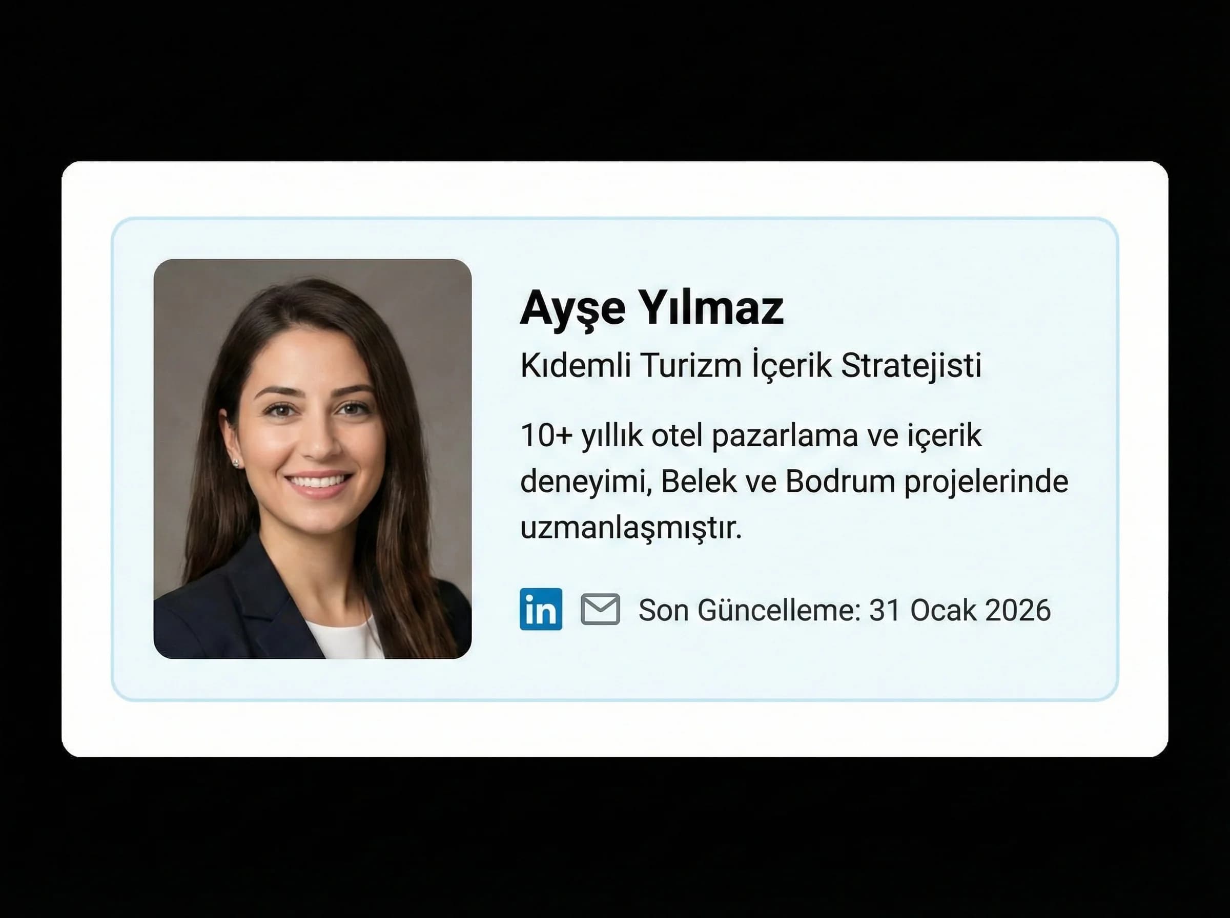 Yazar kutusu ve uzman imzası, içerik otoritesi görsel ayracı