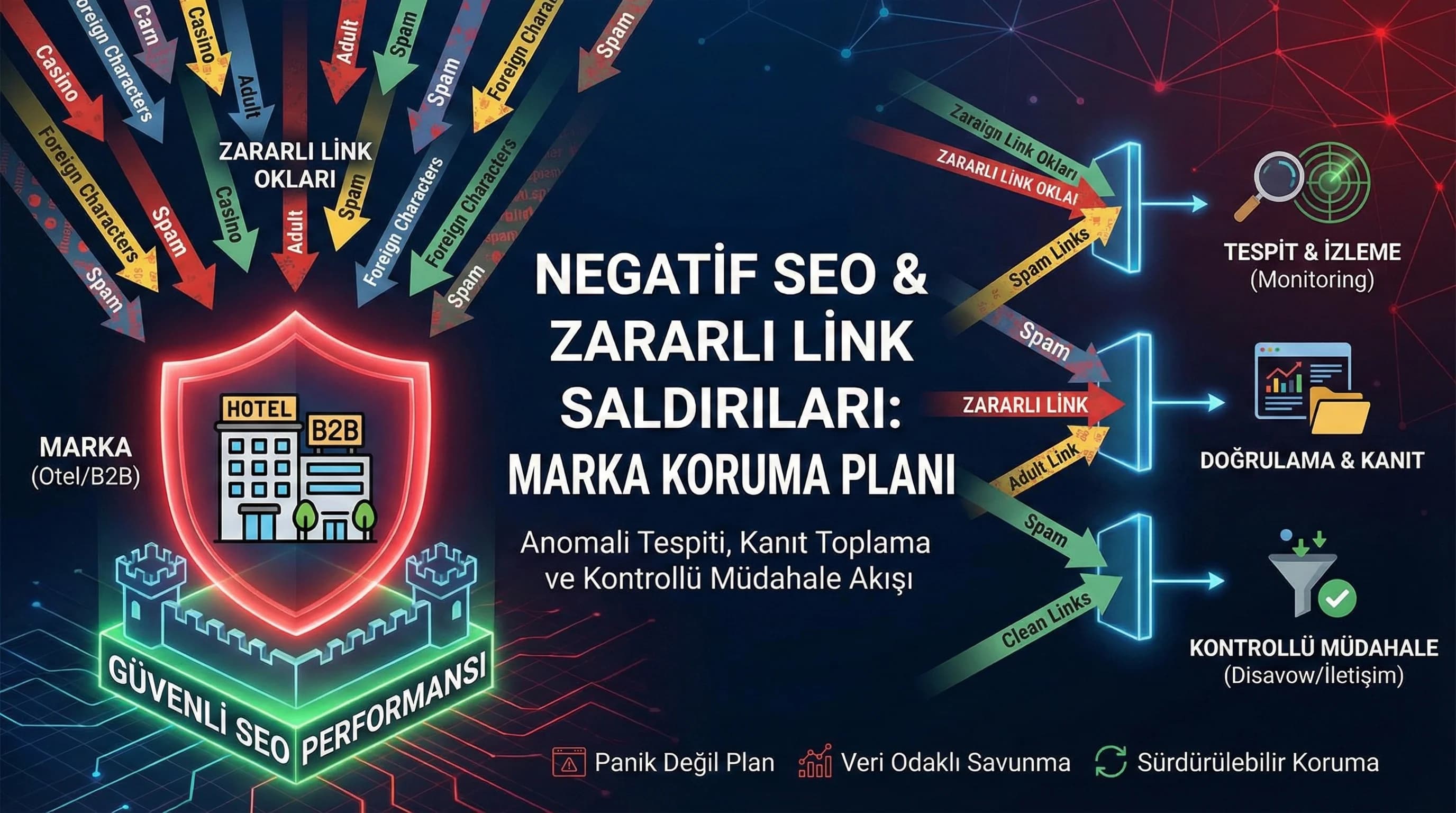 Negatif SEO, Zararlı Link Saldırıları ve Marka Koruma Stratejisi