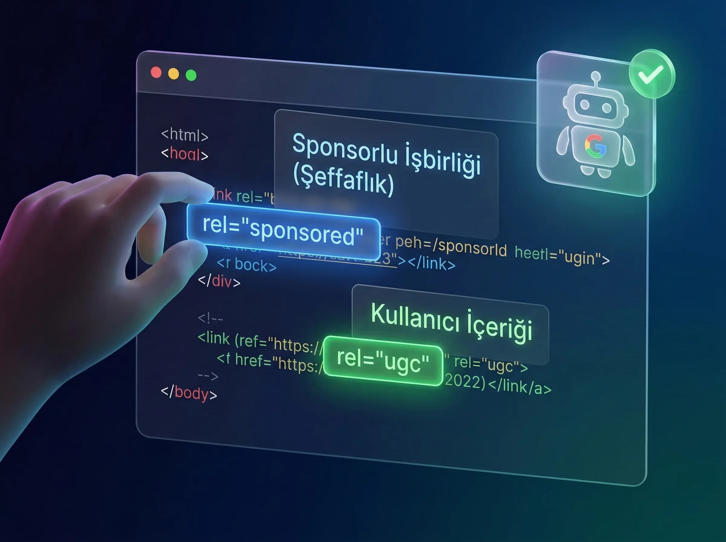 rel nitelikleri ve şeffaflık, link policy uyum ayracı