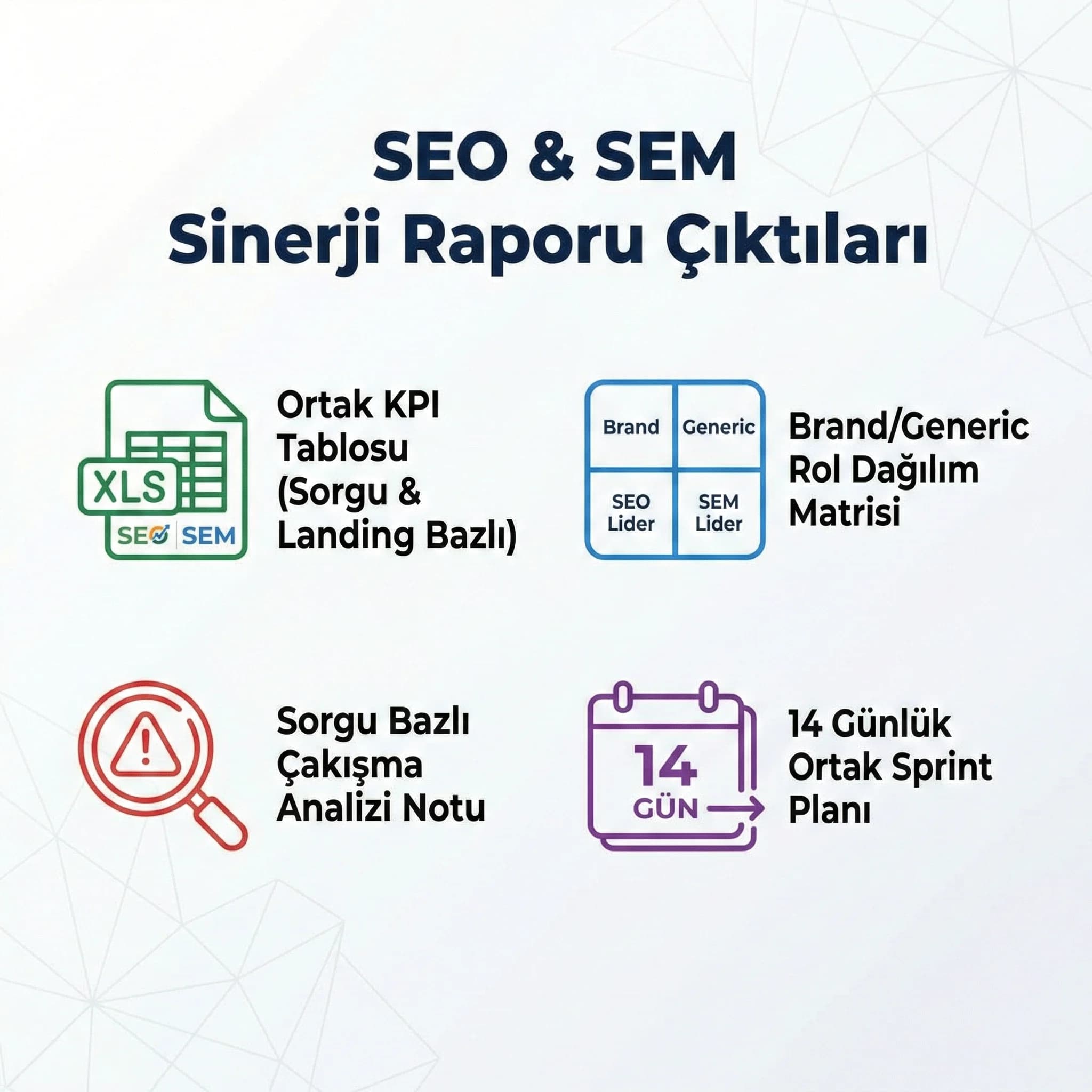 Birleşik rapor deliverables kartı, amaç karar toplantısı, kurumsal raporlama bağlamı