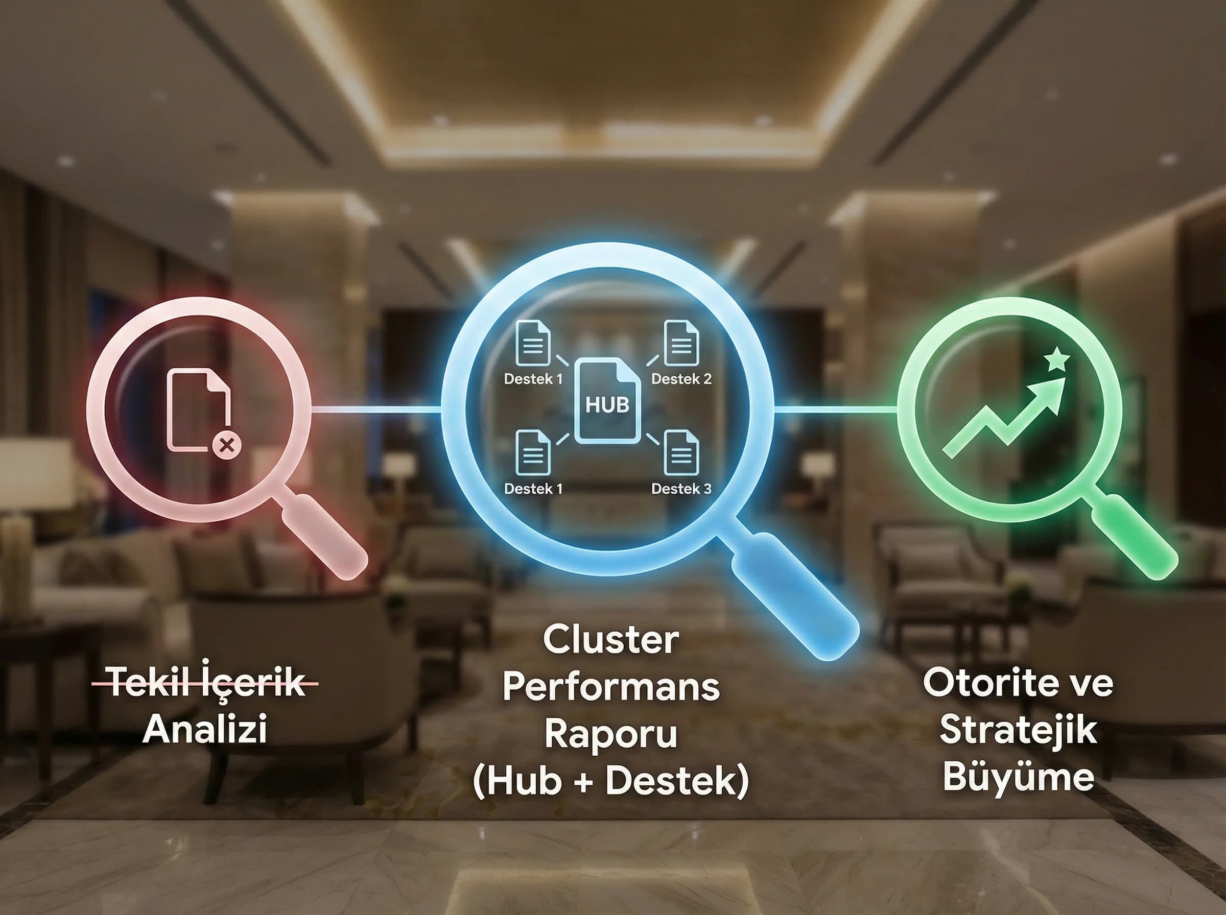 Cluster raporlama geçişi, amaç yaklaşımı değiştirmek, kurumsal SEO bağlamı