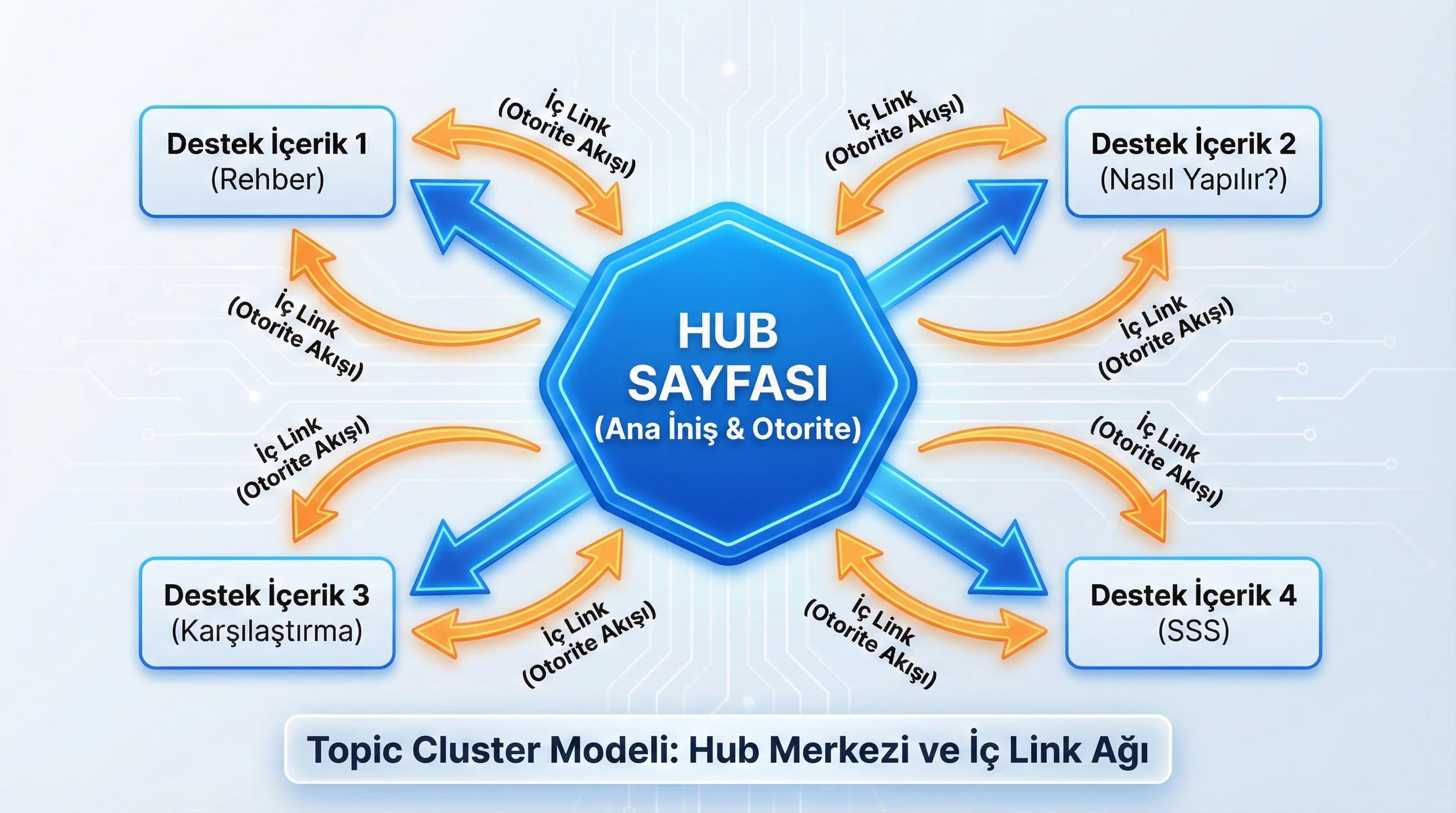Yetim içerik ve iç link geçişi, amaç yapı iyileştirmek, içerik ekibi bağlamı