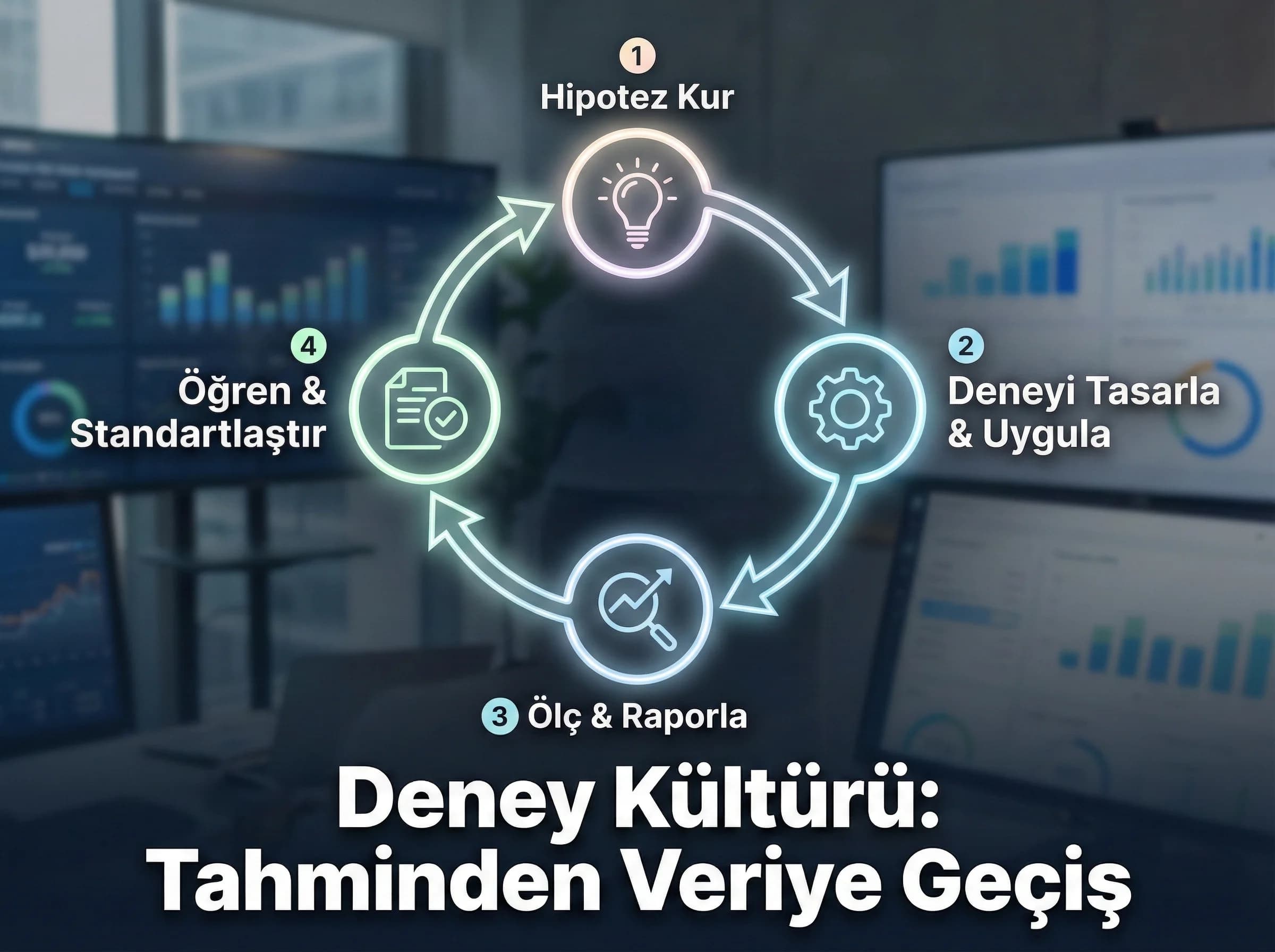 Deney kültürü geçişi, amaç ölçüm disiplini, kurumsal bağlam