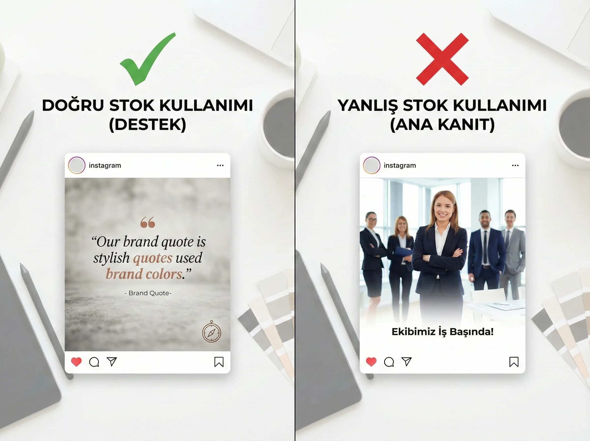 Stok görsel kullanım rehberi bölüm ayırıcı görseli