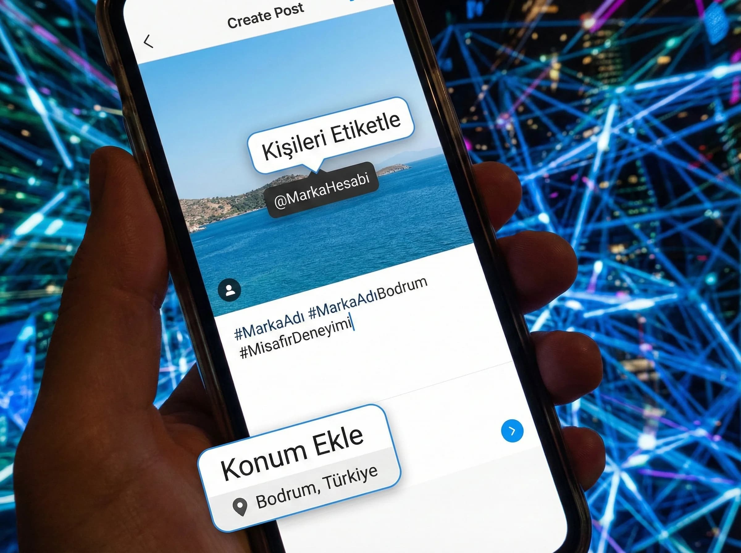 Hashtag ve etiket stratejisi bölüm ayırıcı görseli