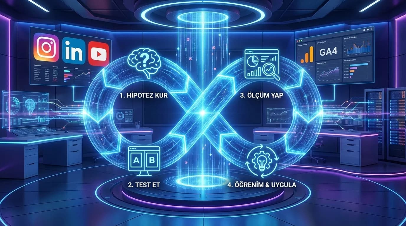 Test–Ölç–Öğren Döngüsü ile Veri Odaklı Sosyal Medya Stratejisi