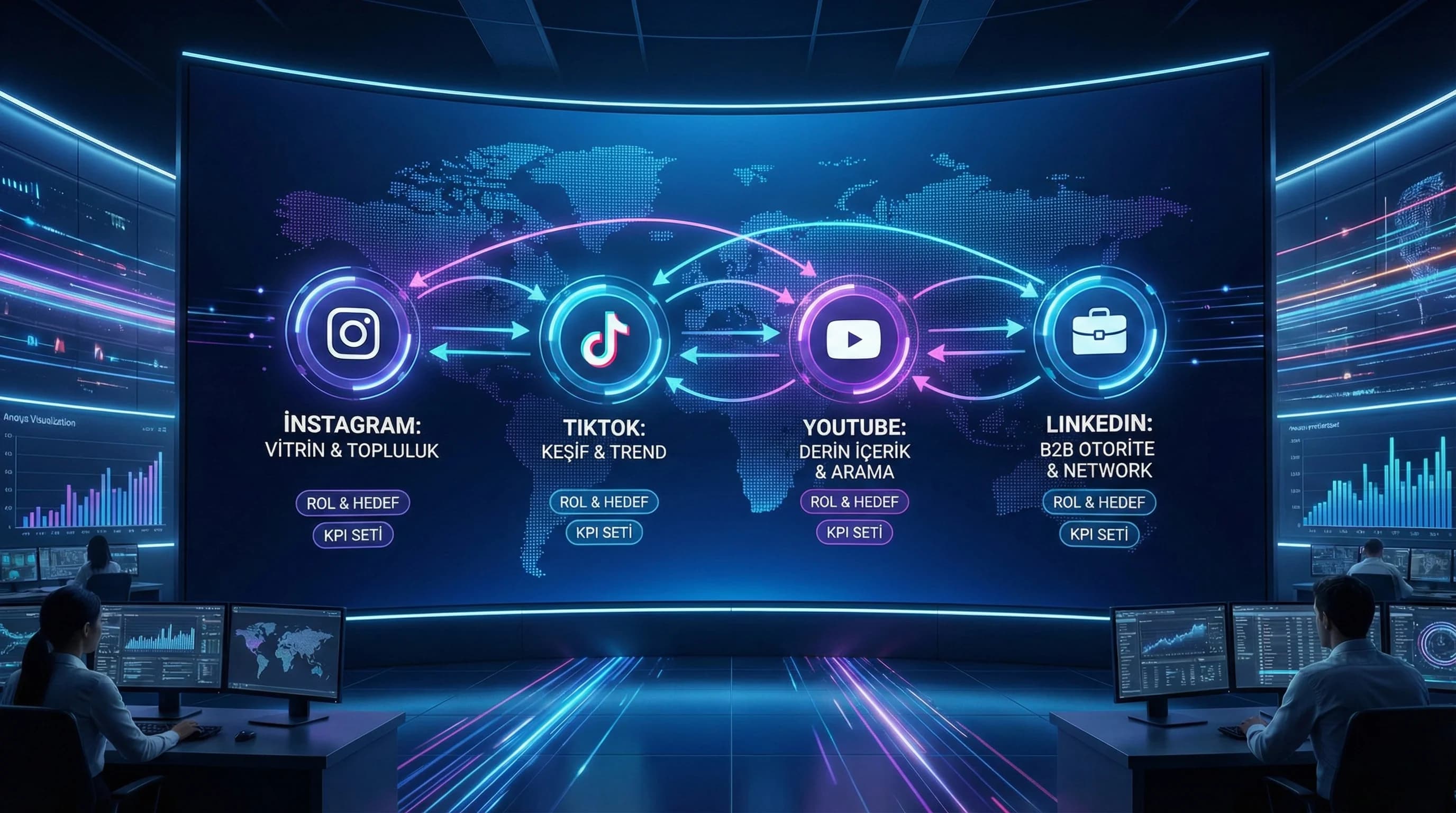 Kanal Stratejisi: Instagram, TikTok, YouTube ve LinkedIn İçin Ayrı Hedefler Nasıl Belirlenir?