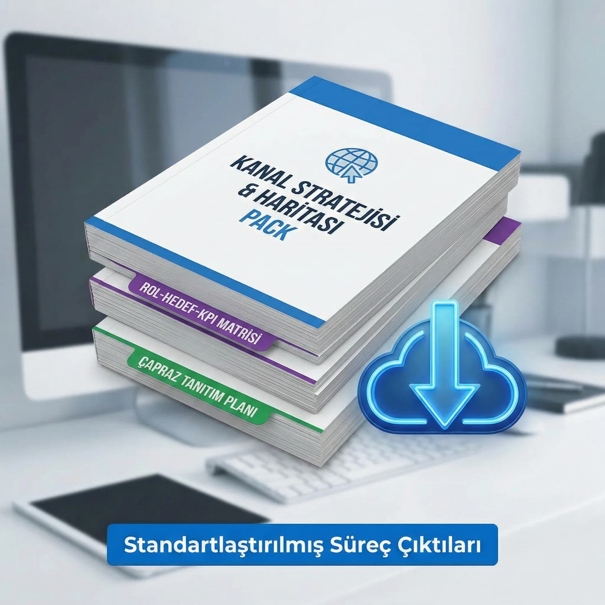 Kanal haritası ve hedef-KPI matris deliverables setini özetleyen proof kartı