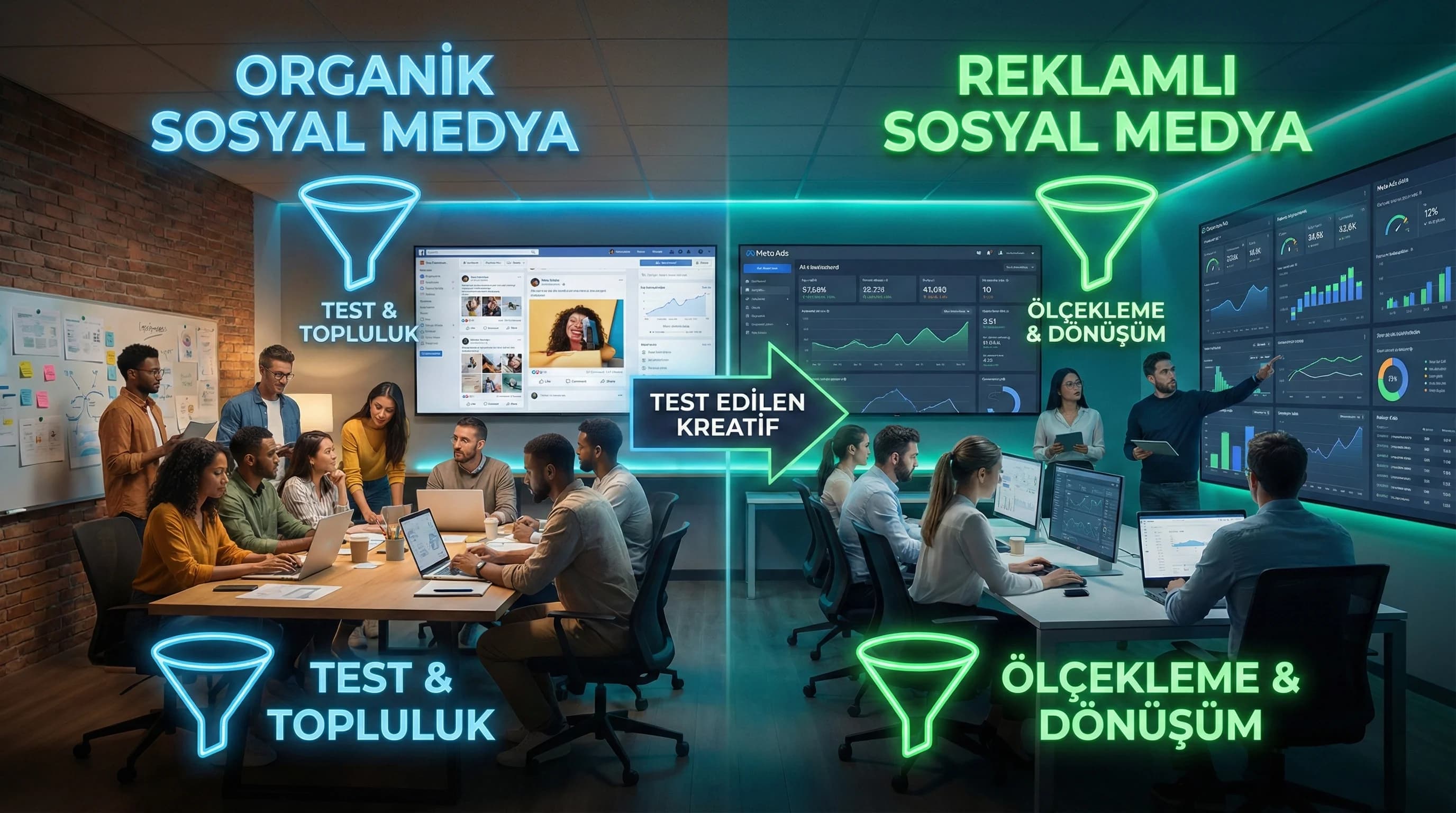 Organik ve Reklamlı Sosyal Medya Stratejisini Birlikte Planlamak