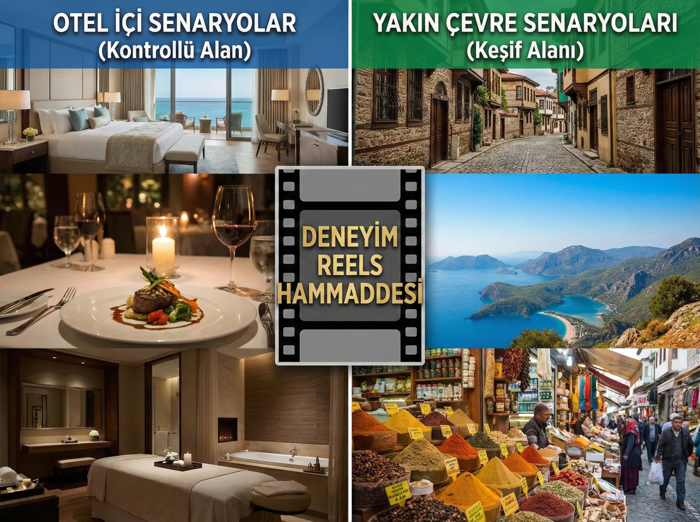 Otel içi ve çevre senaryolarını ayıran bölüm görseli