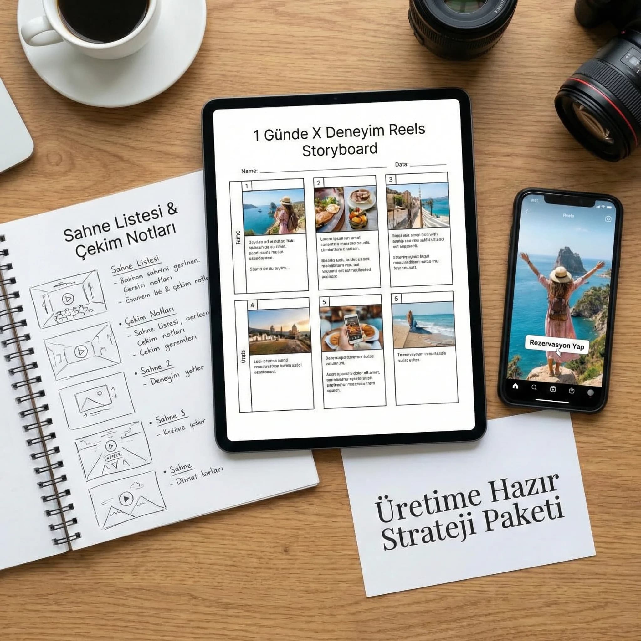 Storyboard + sahne listesi proof kartı