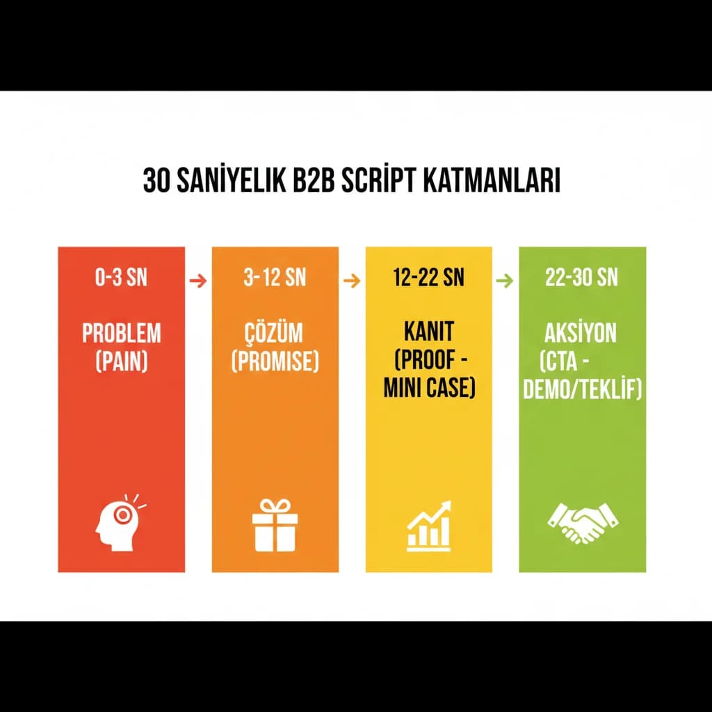 Pain–promise–proof–CTA katmanlarını gösteren bağlam görseli