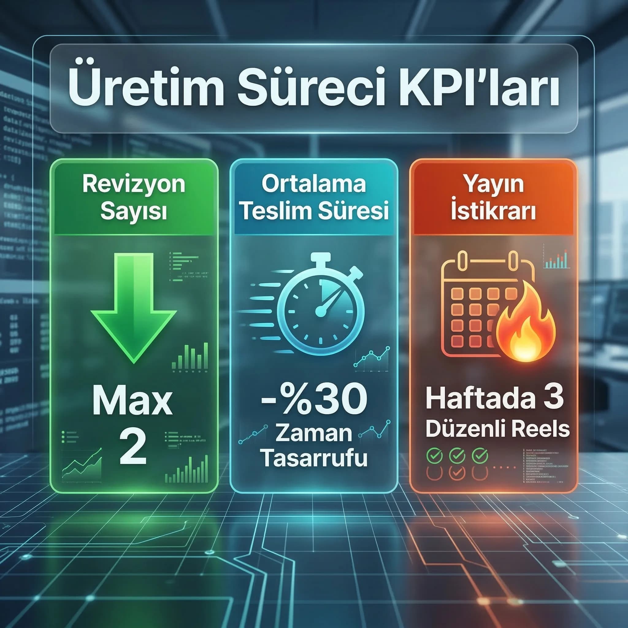 Süreç KPI’ları skor kartı