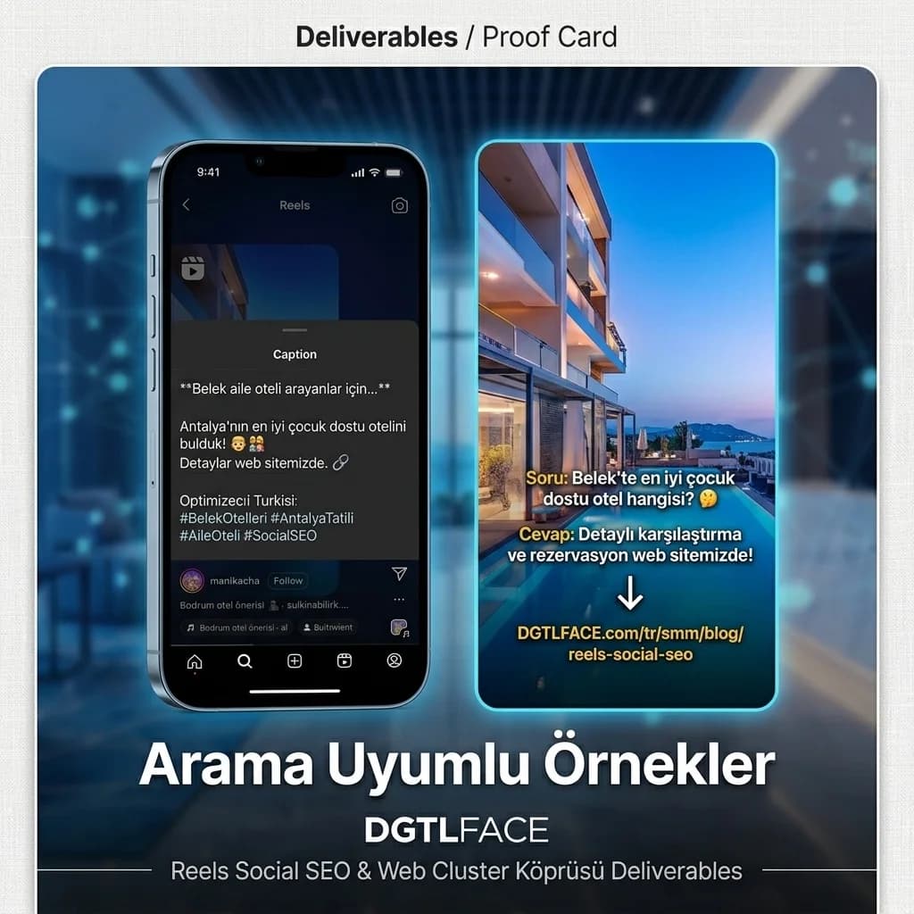 Caption + on-screen text örnekleri proof kartı
