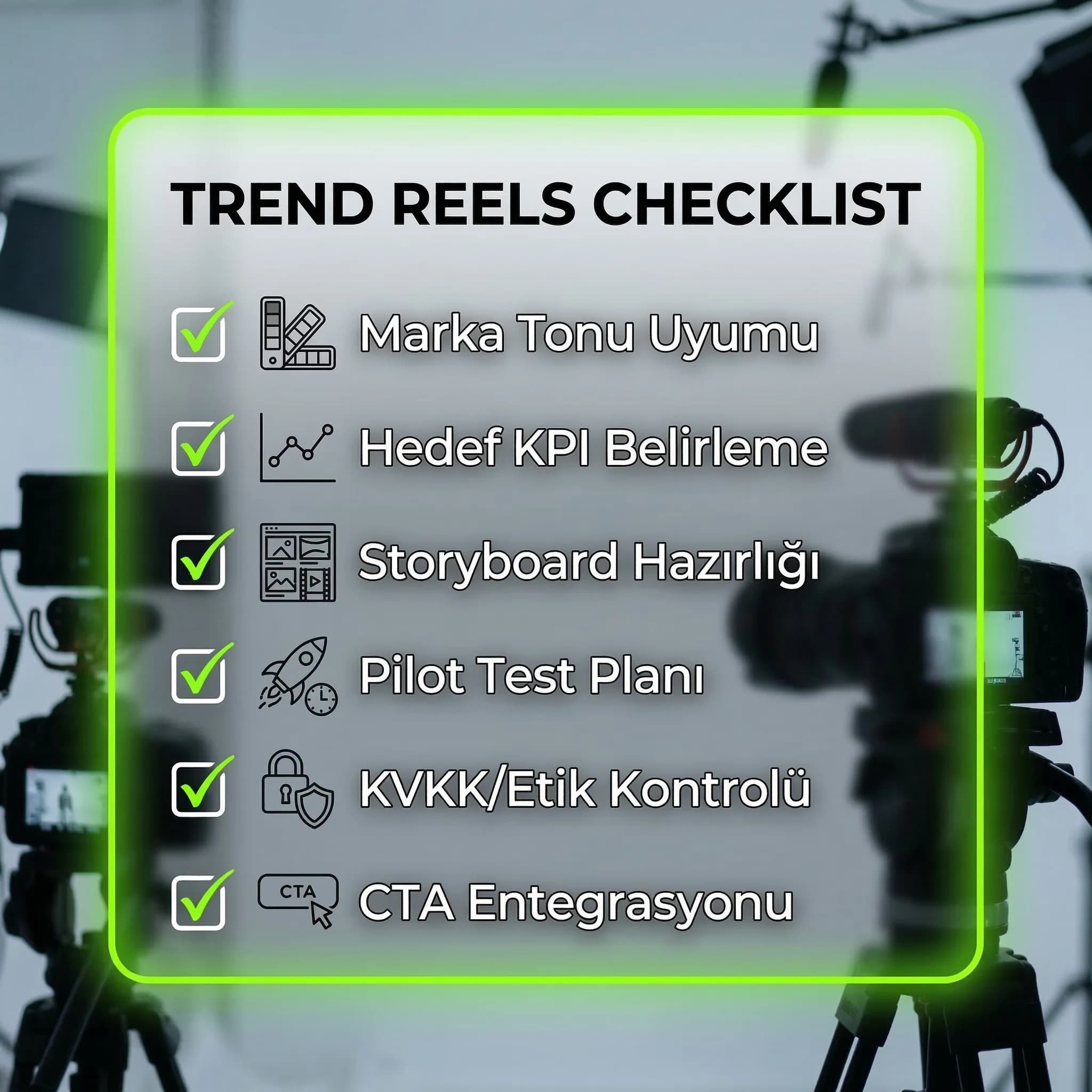 Trend format checklist kartı