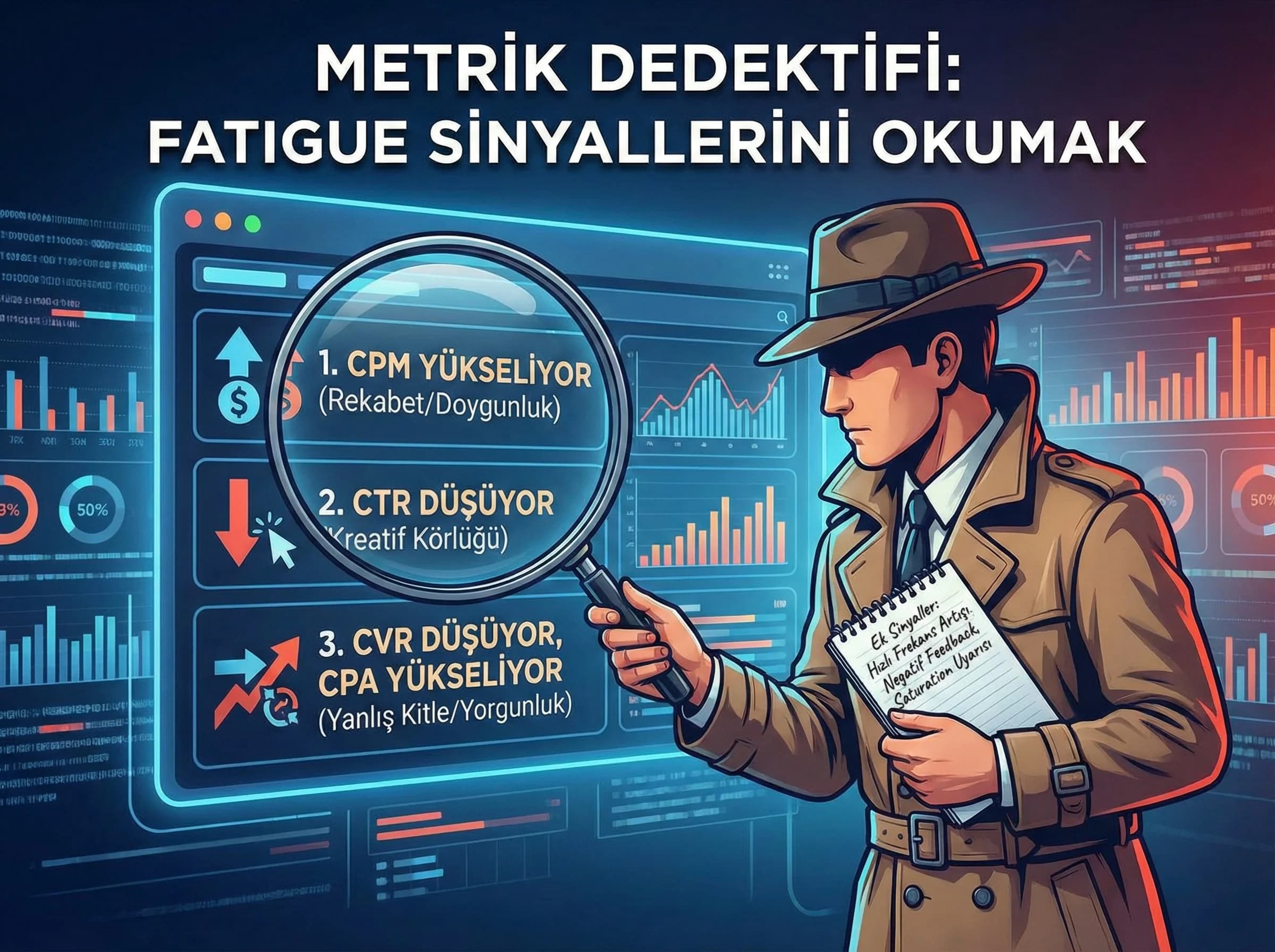 Fatigue sinyalleri bölüm ayracı, metrik trend okuma rehberi