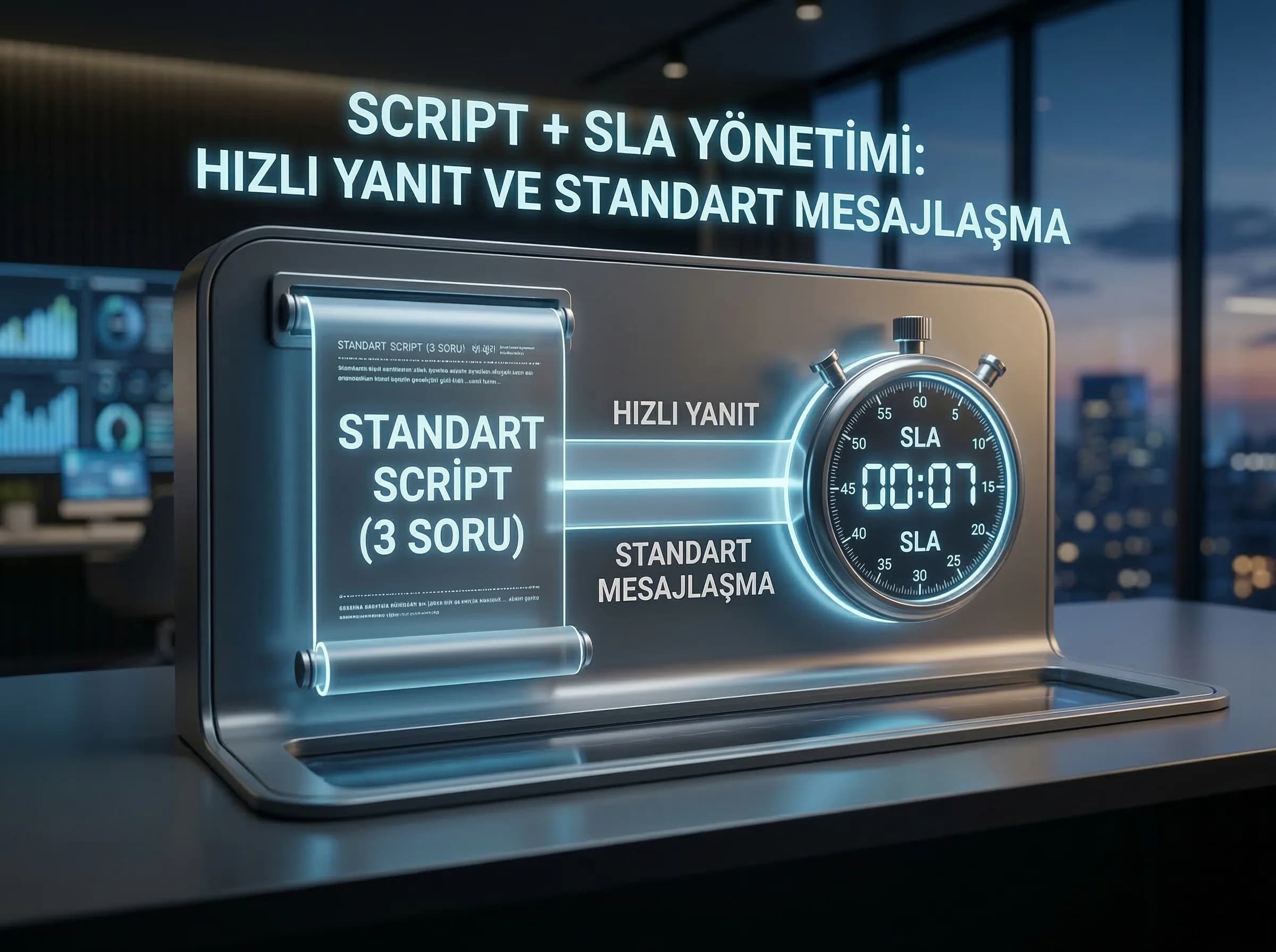 Script ve SLA yönetimi, WhatsApp reklam operasyonu bölüm görsel