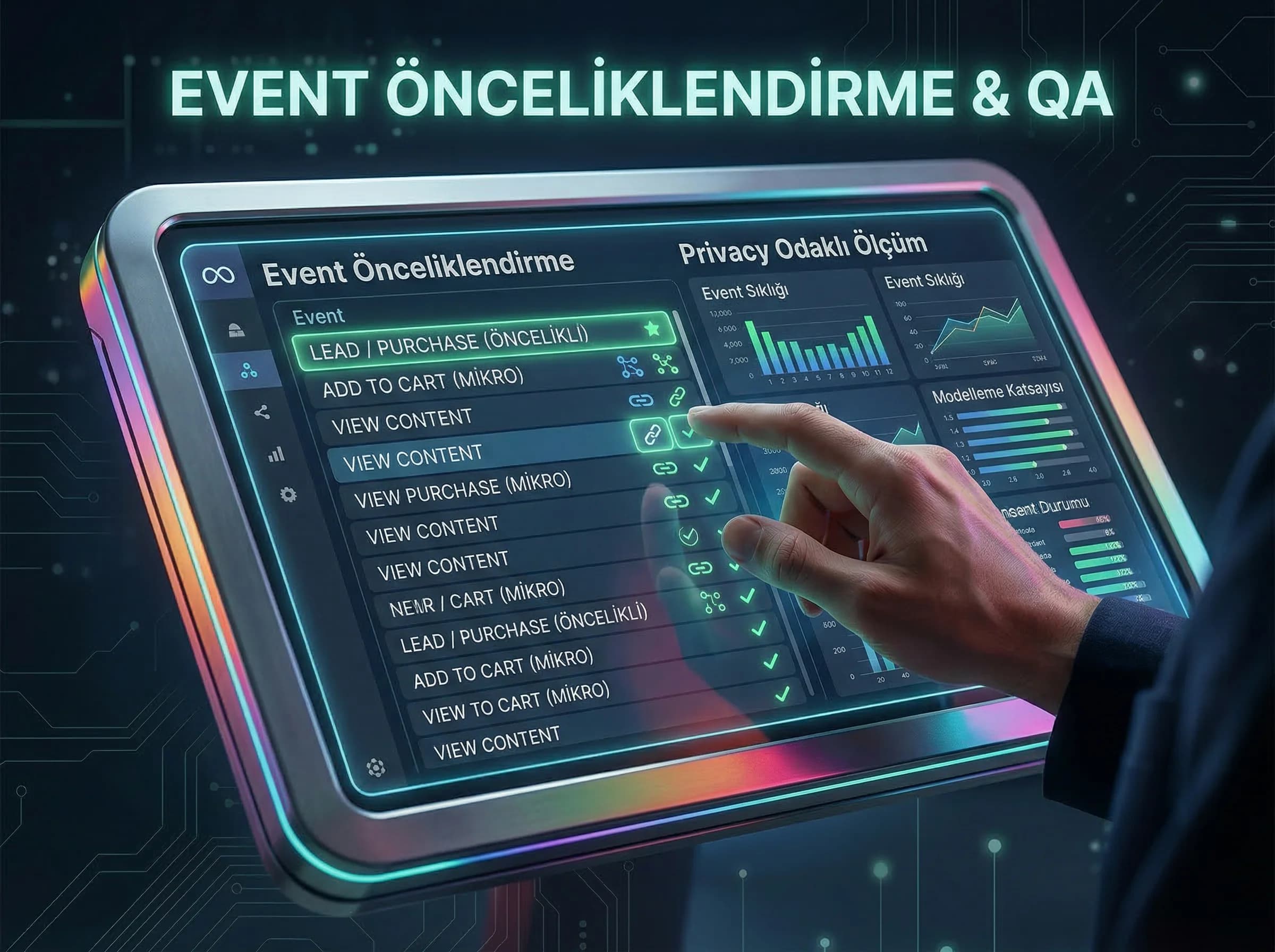 Event önceliklendirme ve modelleme bölümü, privacy odaklı reklam ölçümü