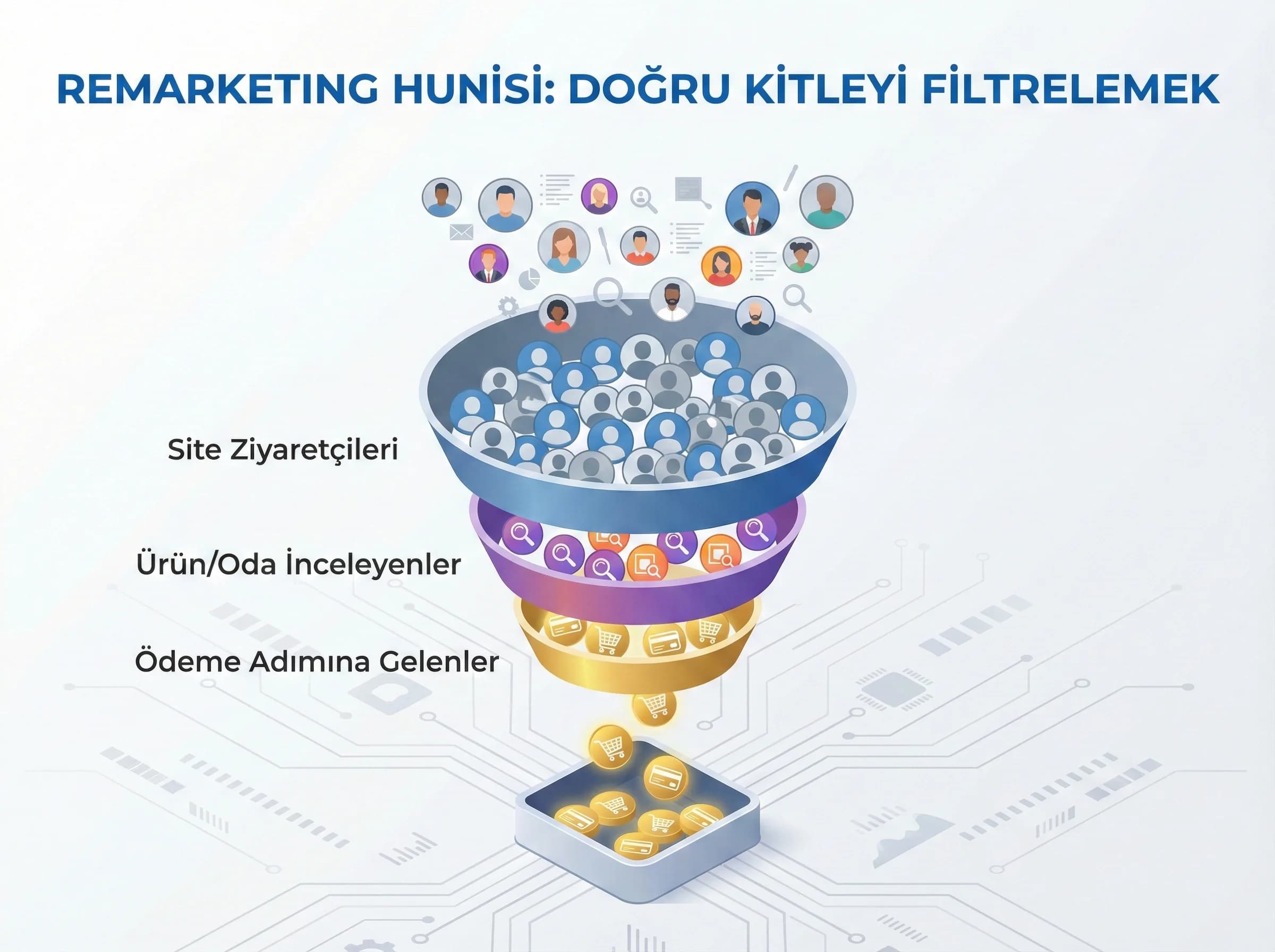 Kitle segmentasyonu bölüm ayracı, cold warm hot remarketing yaklaşımı