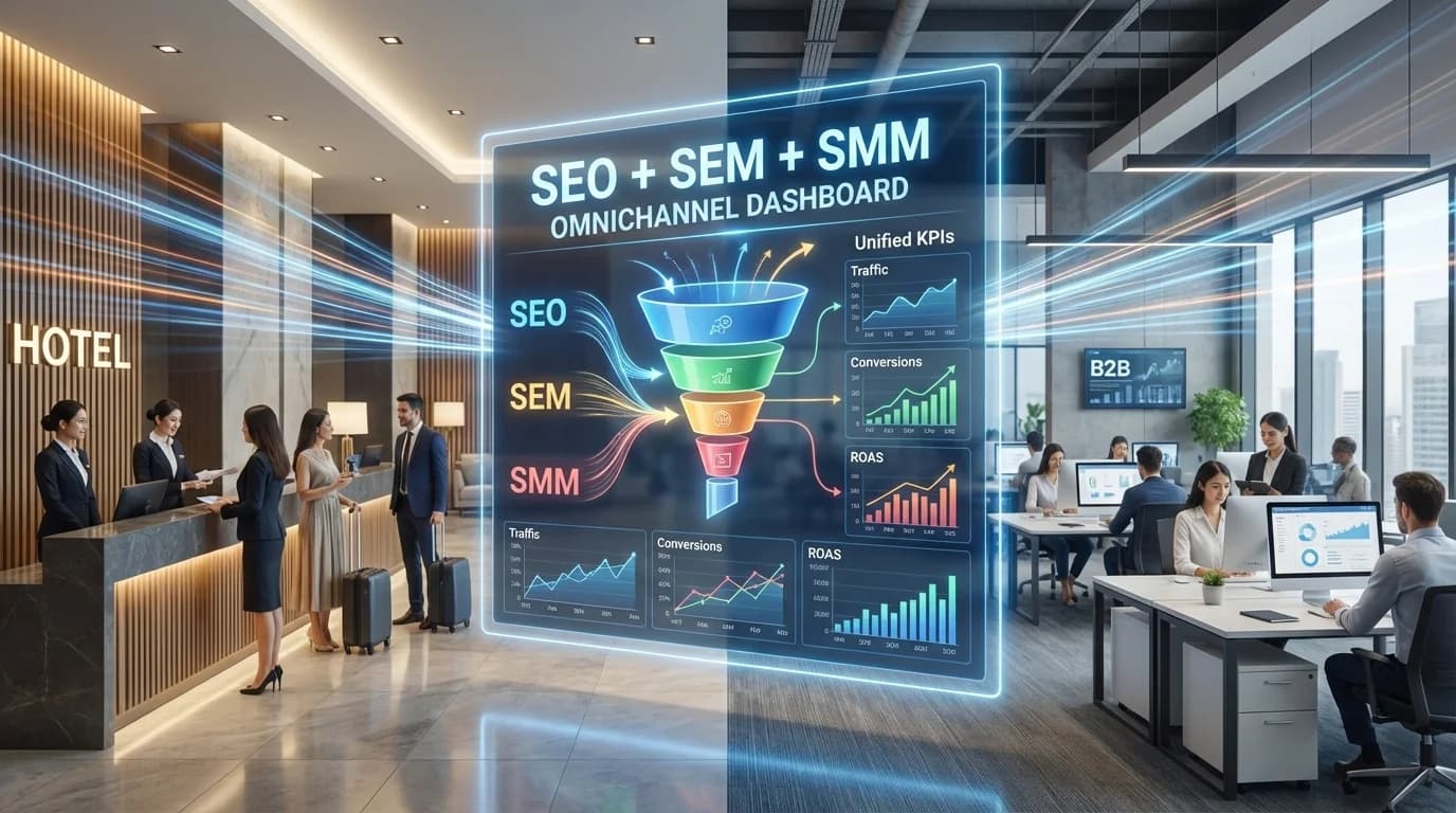 SEO, SEM ve SMM Performansını Birlikte Raporlamak: Omnichannel Dashboard