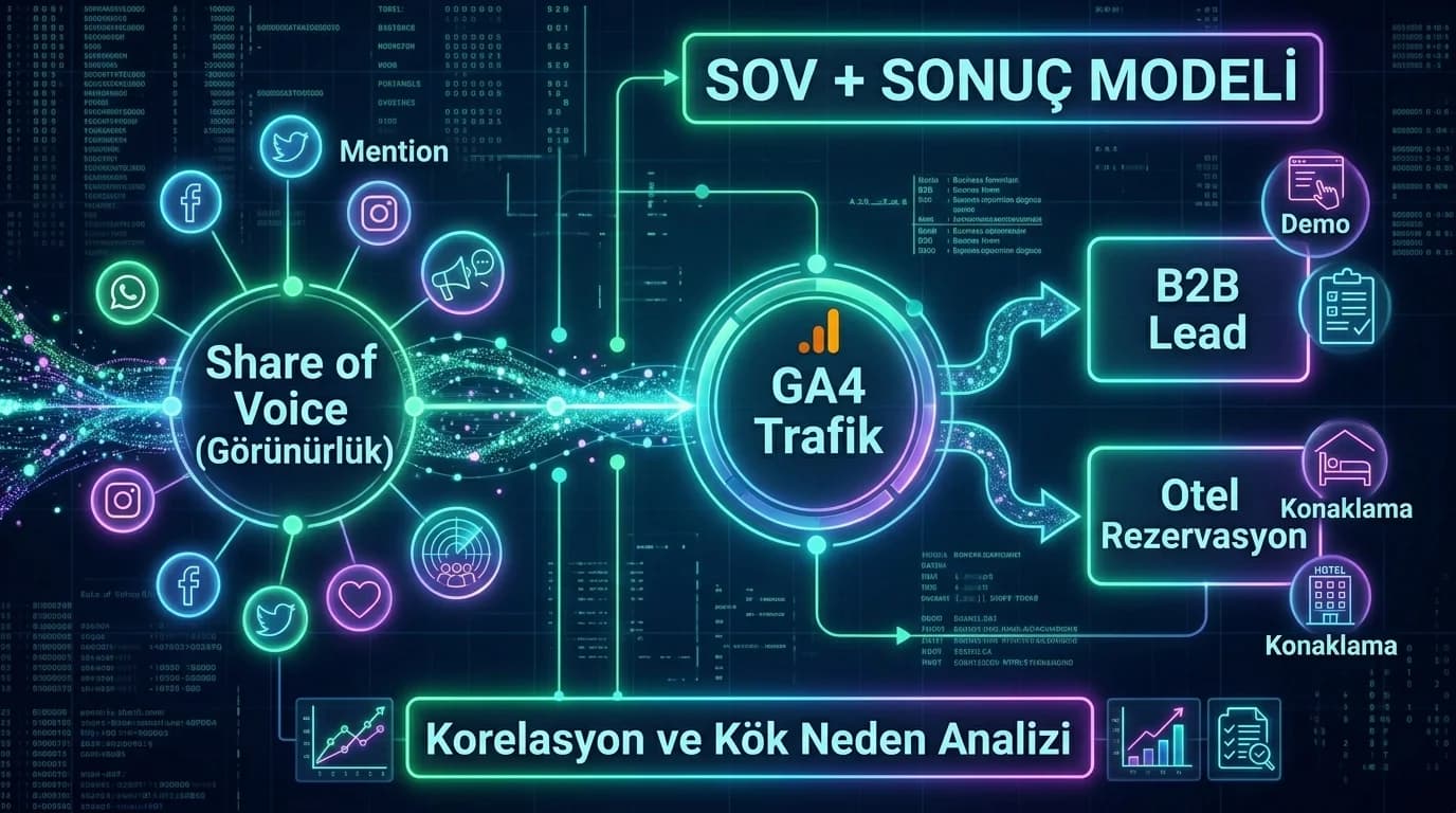 Kohort retention ve aksiyon akışı, içerik ve bütçe kaydırma, otel ve B2B model