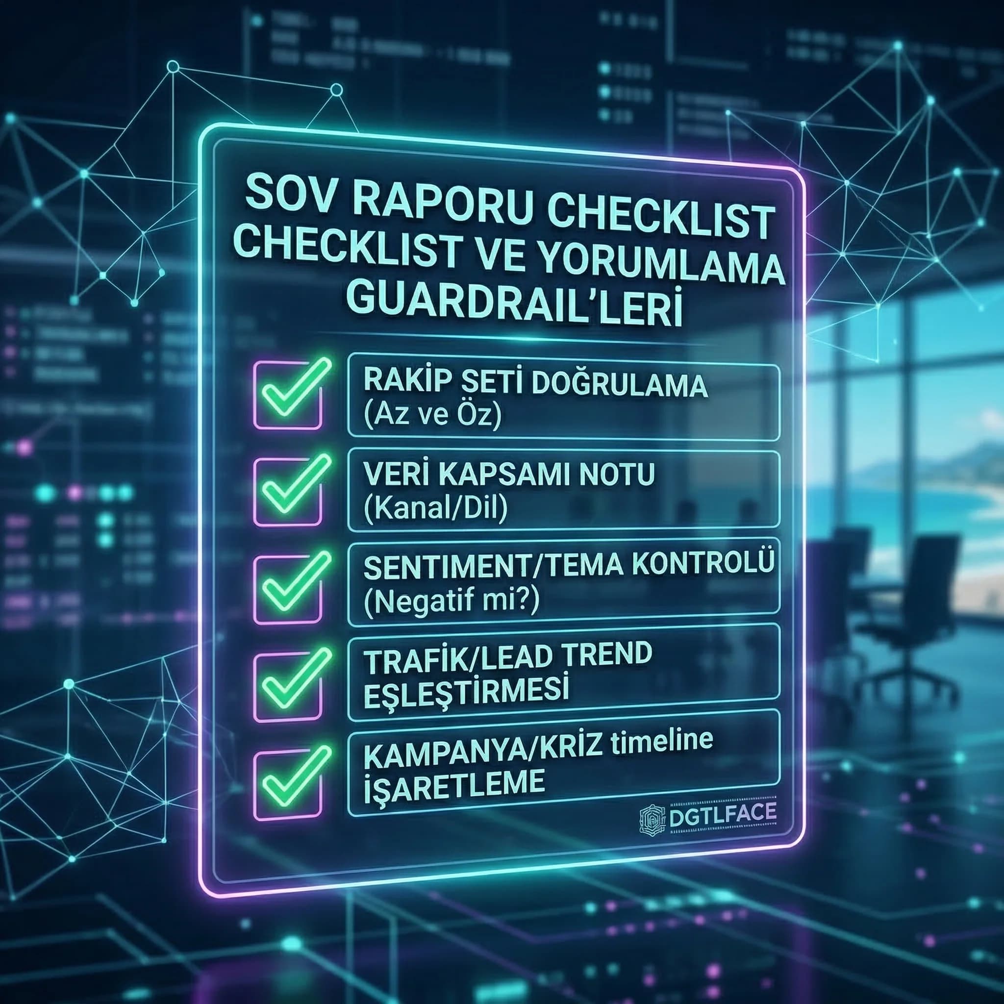 Kohort analiz checklist’i, tarih ve filtre tutarlılığı, sosyal medya raporu