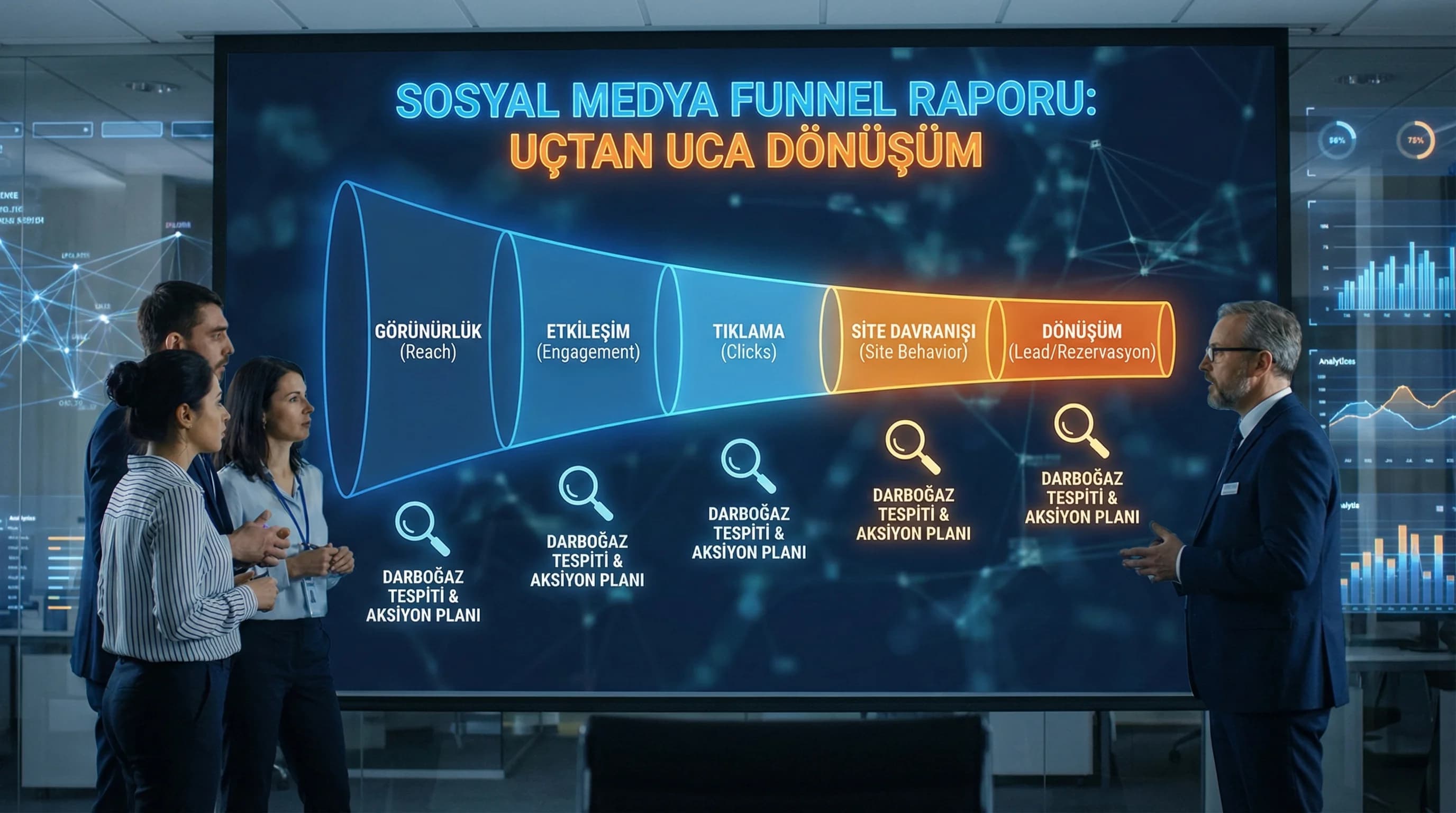 Sosyal Medya Funnel Raporu: Görünürlükten Rezervasyon ve Lead’e
