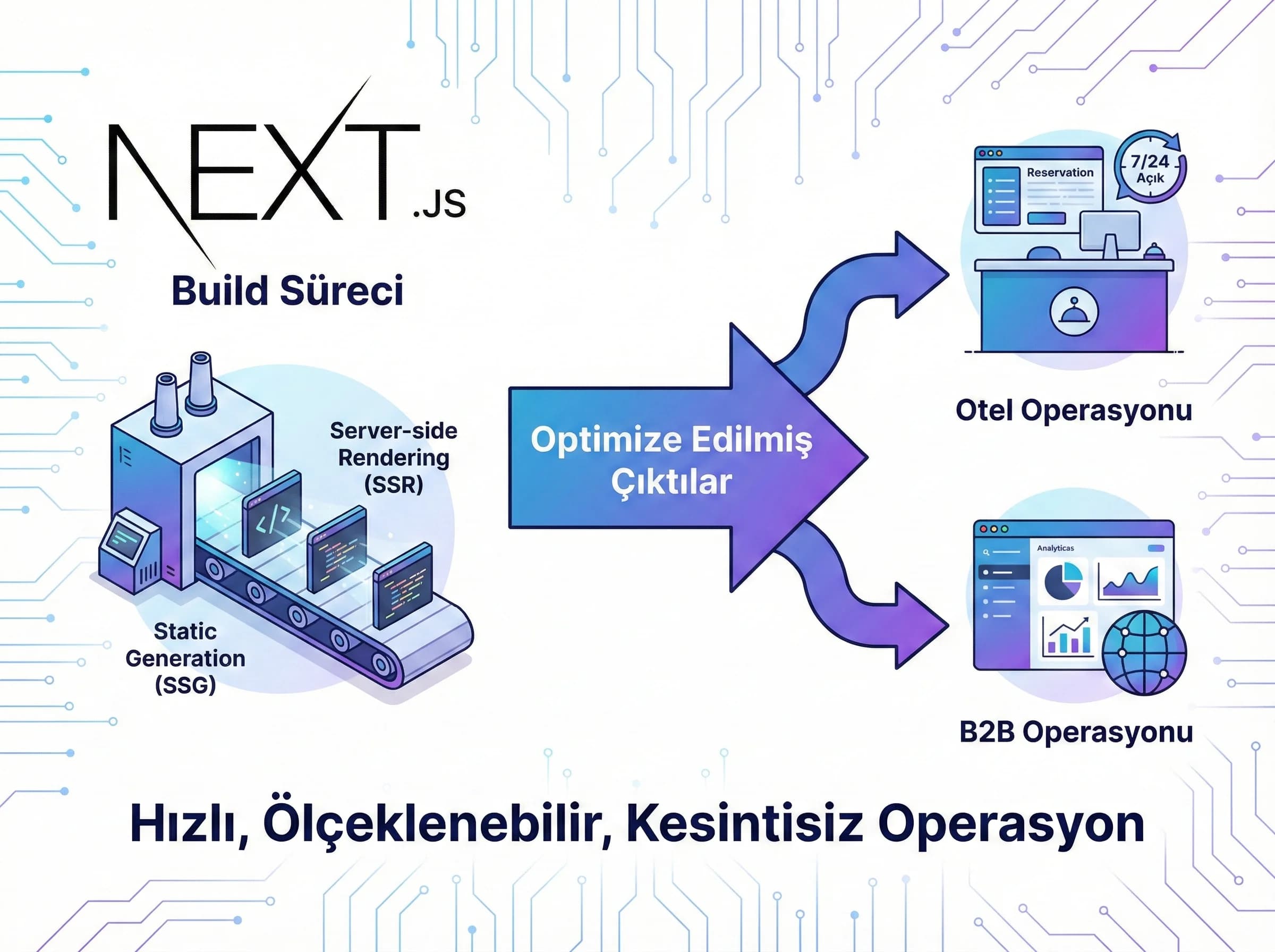 Otel ve B2B event haritaları bölüm ayırıcı, ölçümleme planı