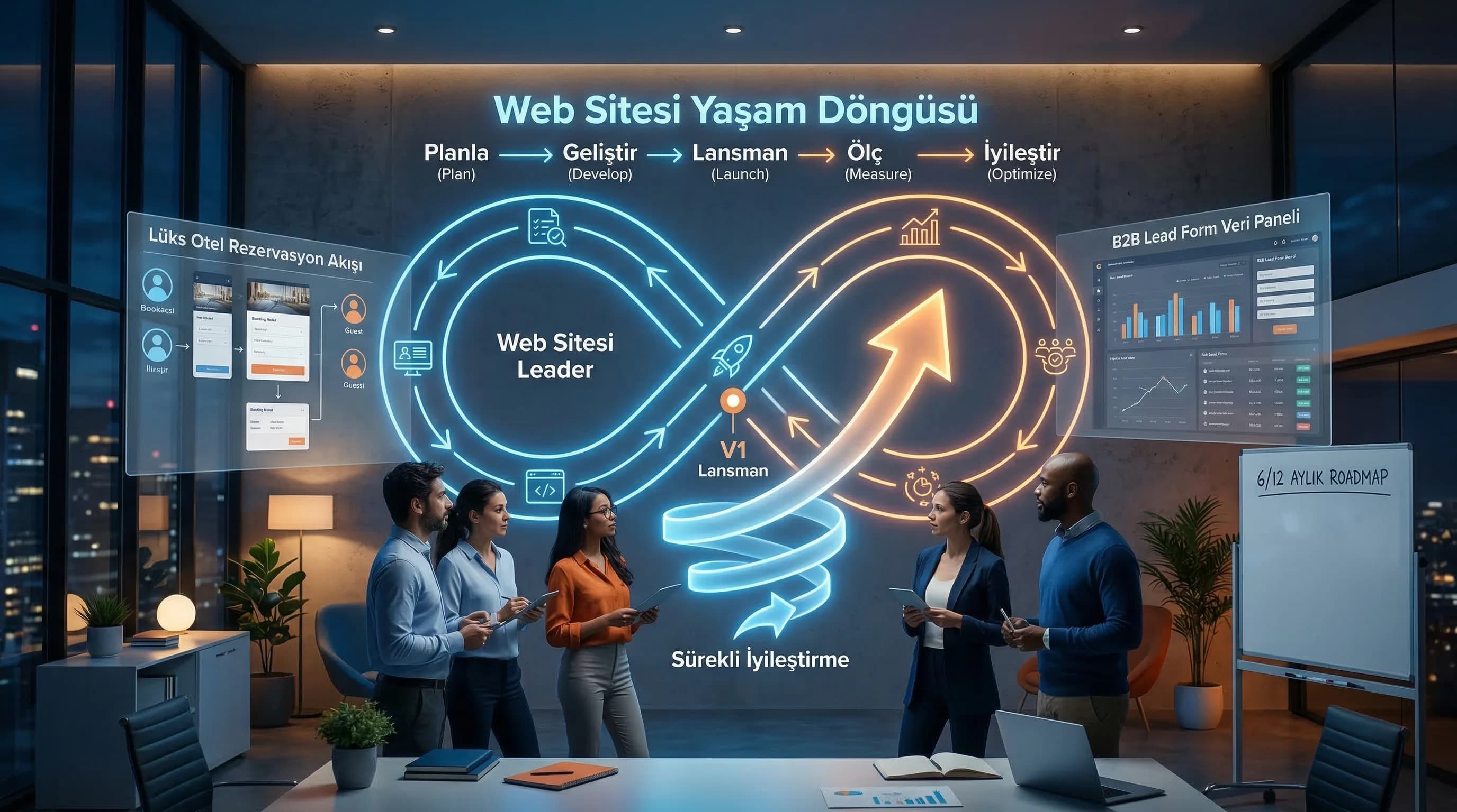 Web Sitesi Yaşam Döngüsü ve Yol Haritası: V1’den Sürekli İyileştirmeye