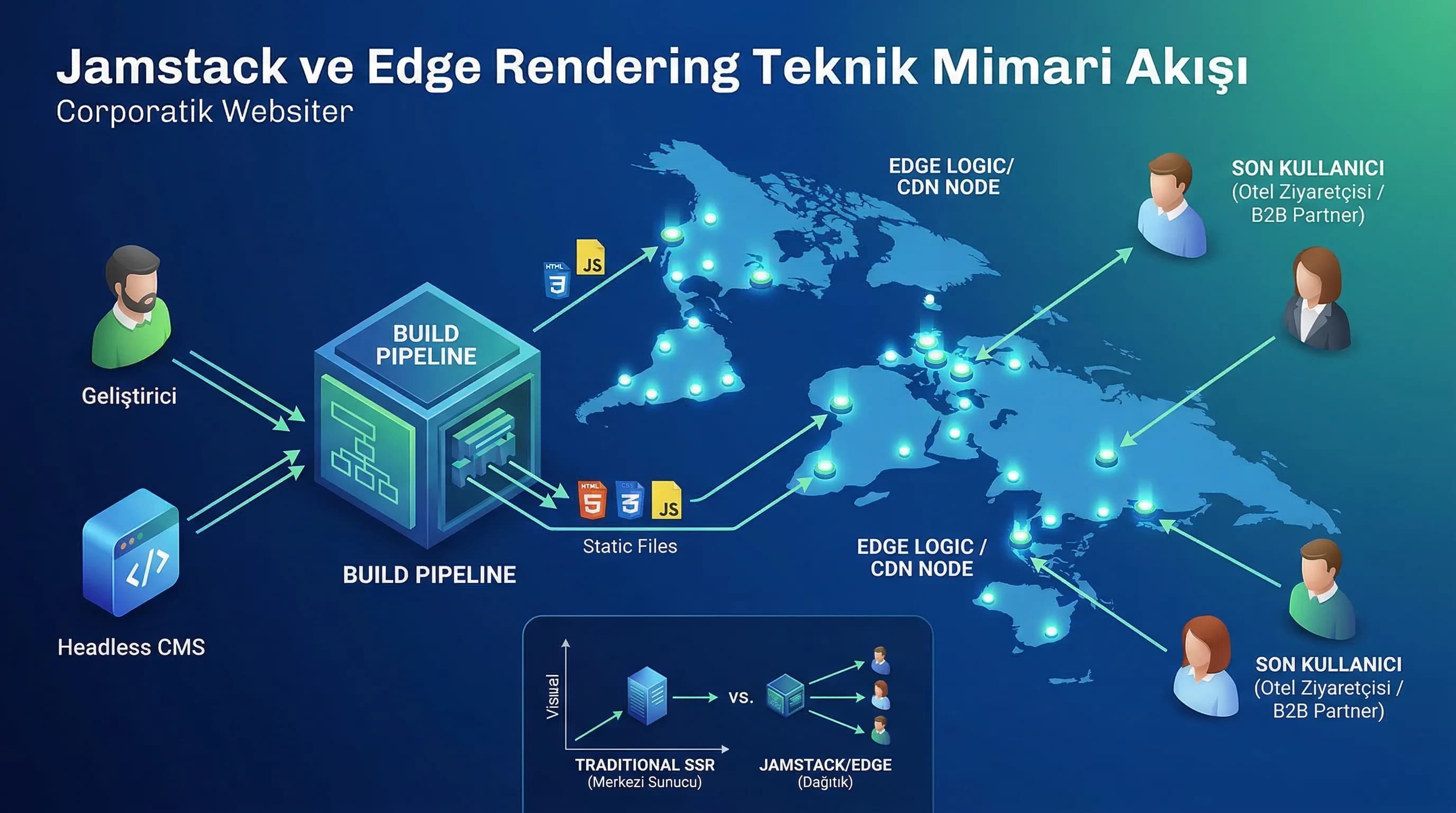 Edge karar kriterleri bölüm ayırıcı, global kullanıcıda düşük gecikme hedefi