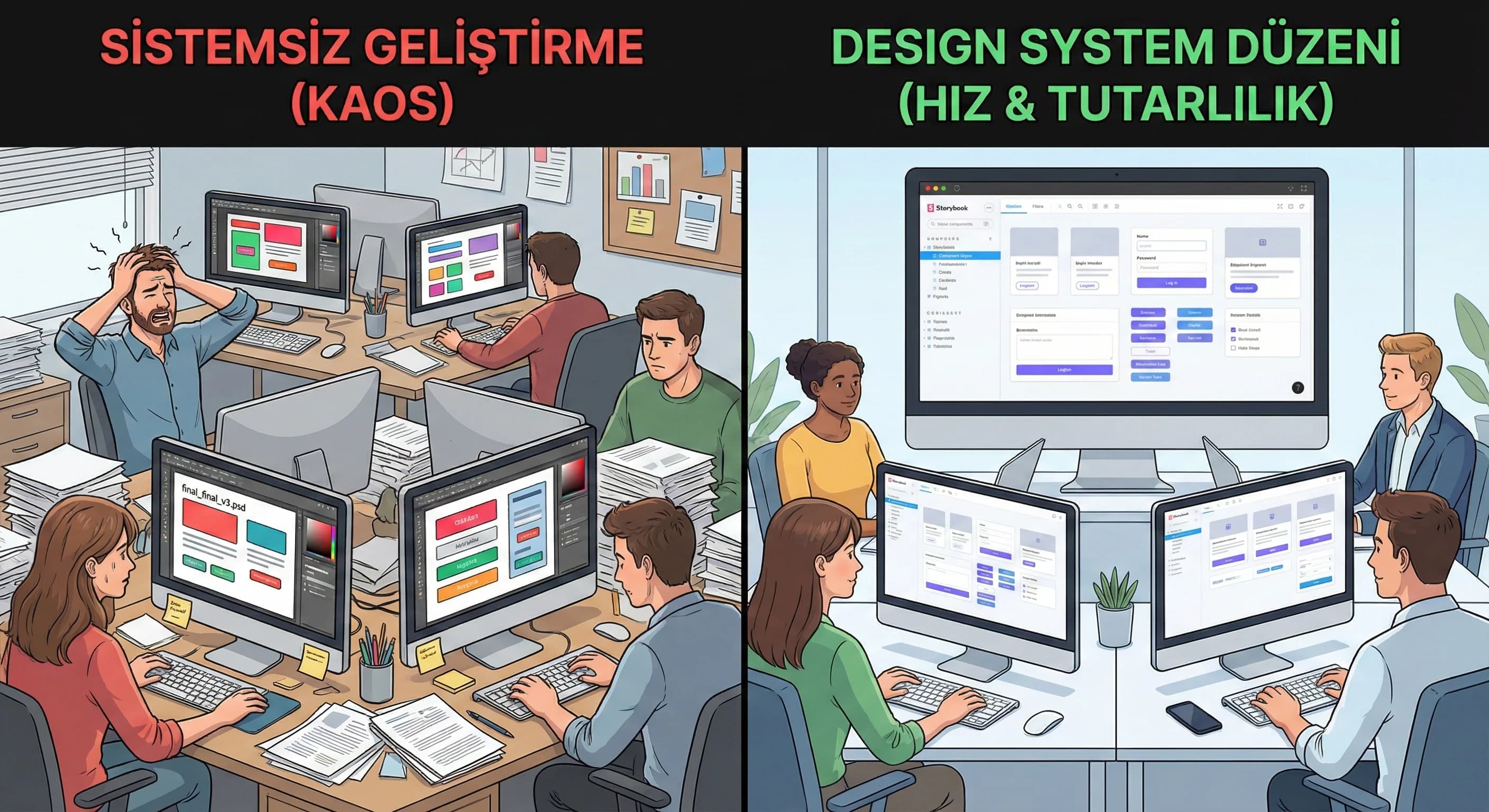 Token ve bileşen yaklaşımıyla kurumsal web geliştirme bağlamı, ajans süreçleri