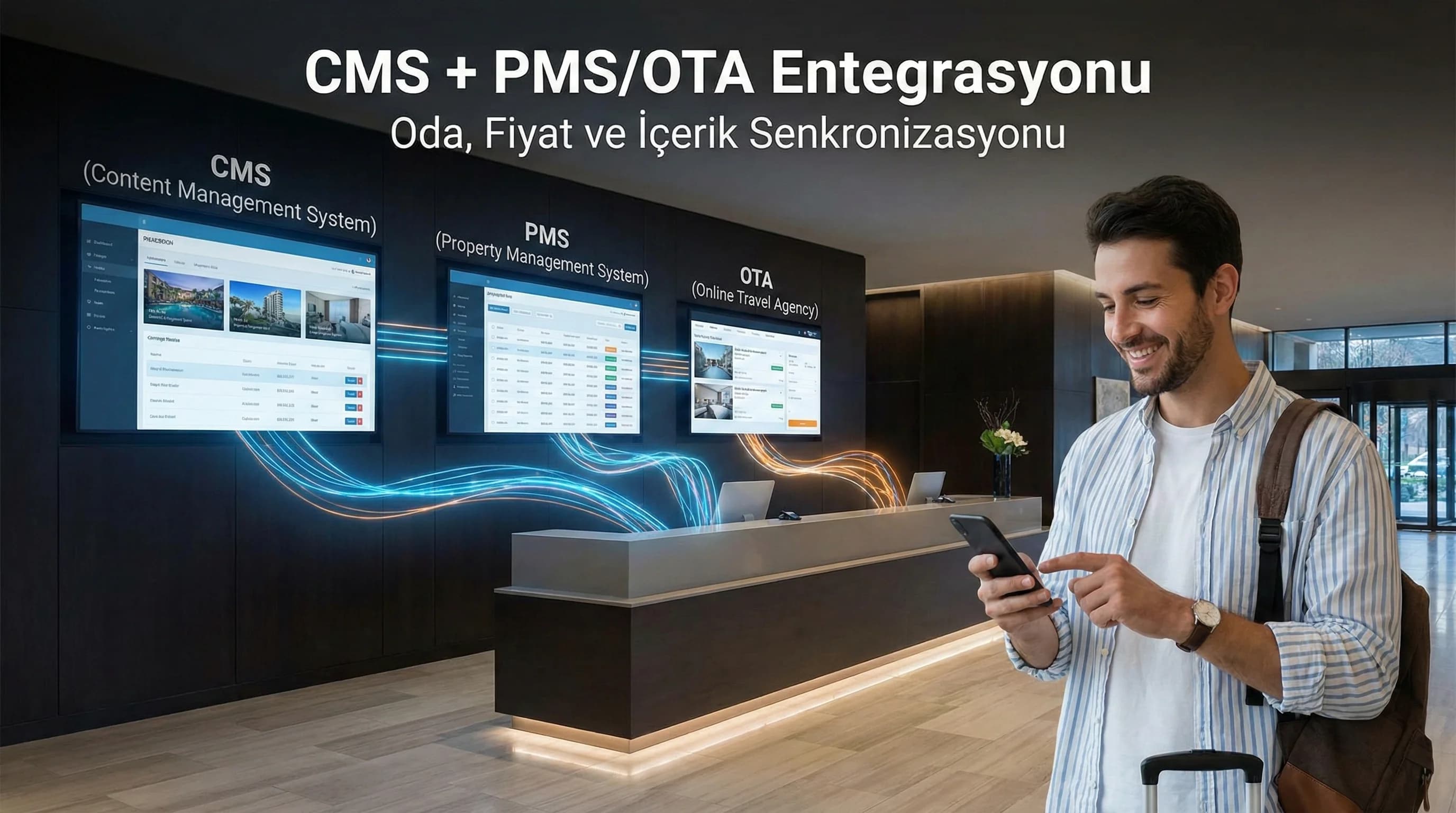CMS + PMS & OTA Entegrasyonu: Oda, Fiyat ve İçerik Senkronizasyonu