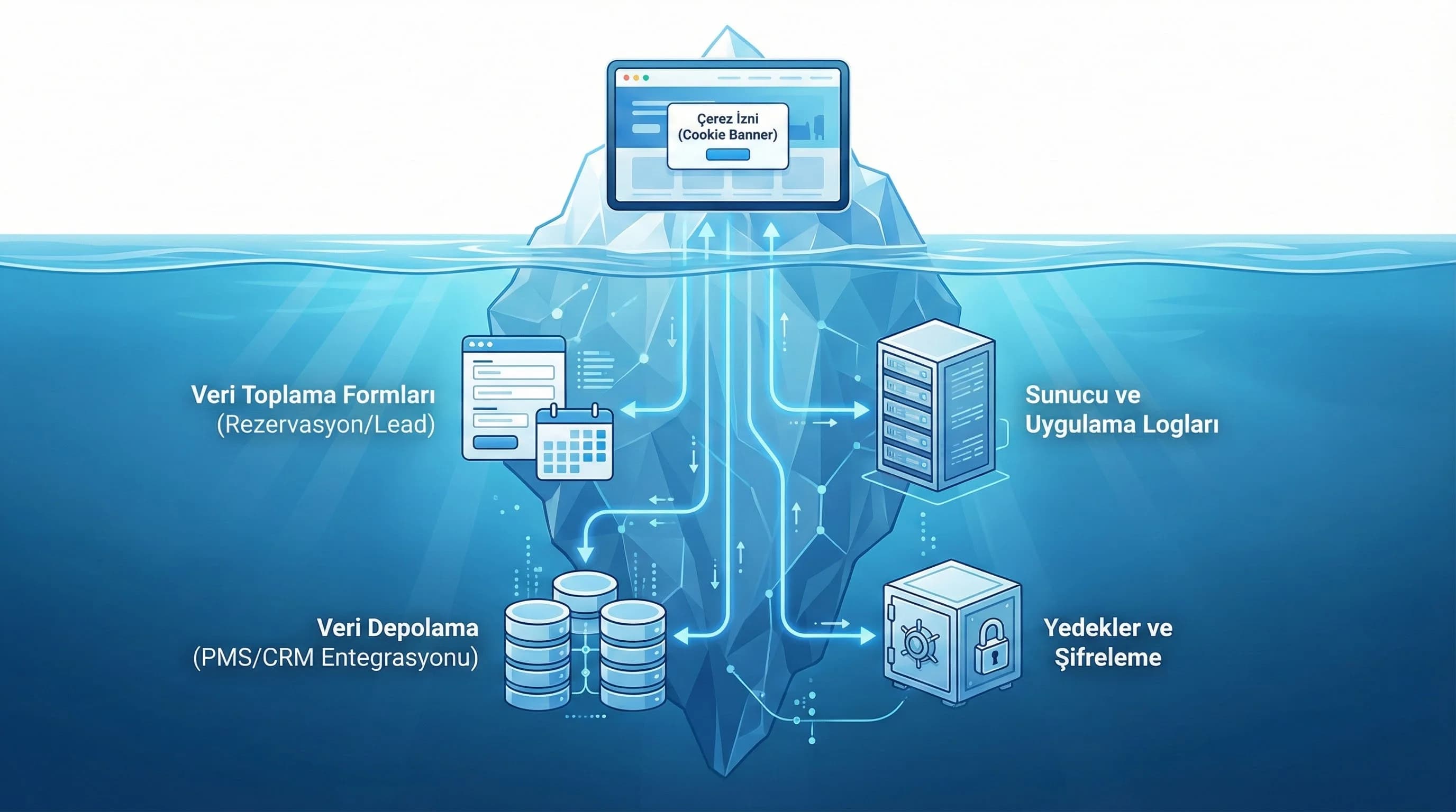 Form, çerez ve log veri noktaları, otel web uyum bağlamı