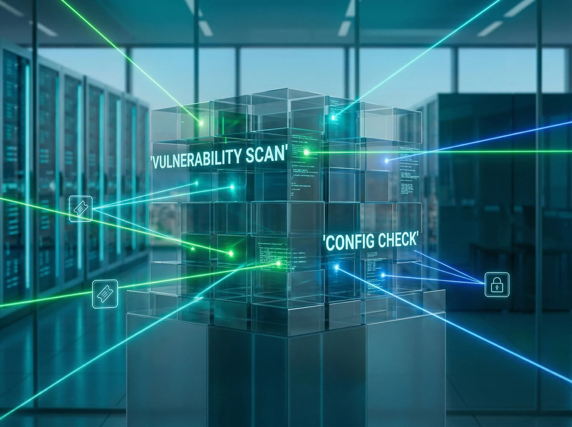 Otomatik kontroller bölümü ayırıcı, vulnerability ve config taramaları