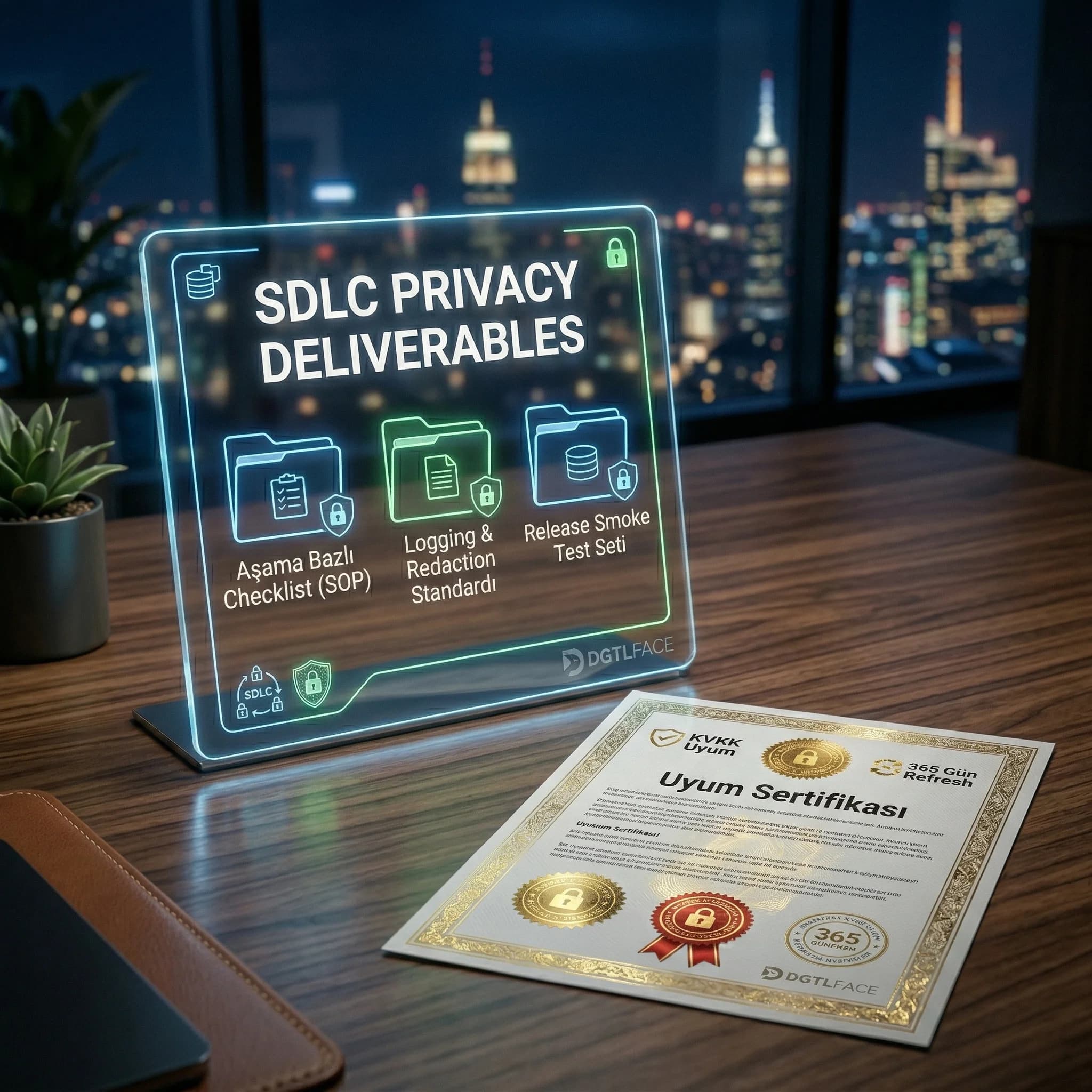 SDLC privacy deliverables kartı, otel ve B2B ürün ekipleri