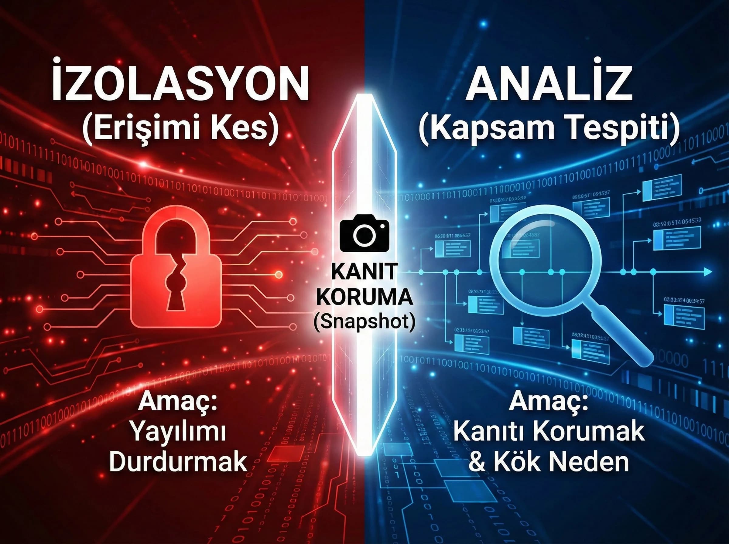 İzolasyon ve analiz bölümü ayırıcı, KVKK teknik tedbir