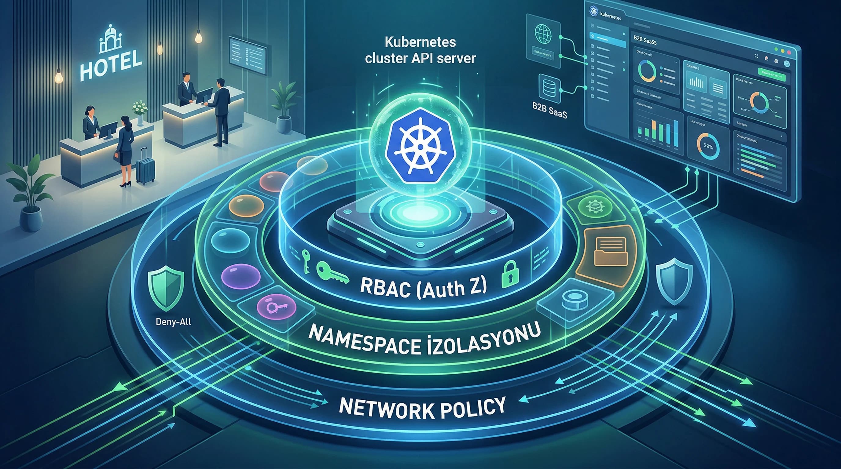 Kubernetes Cluster Güvenliği: Nodes, Namespace ve Network Policy