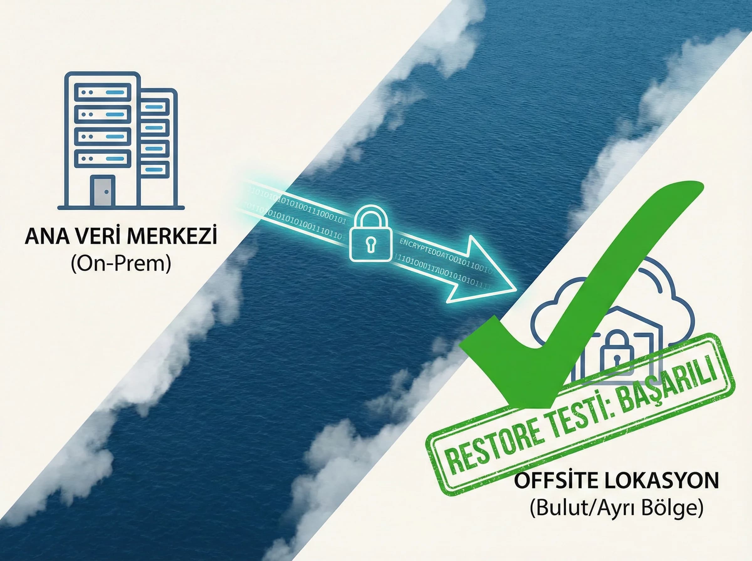 Offsite yedek ve tatbikatlarla felaket kurtarma, web sunucuları için bölüm ayırıcı