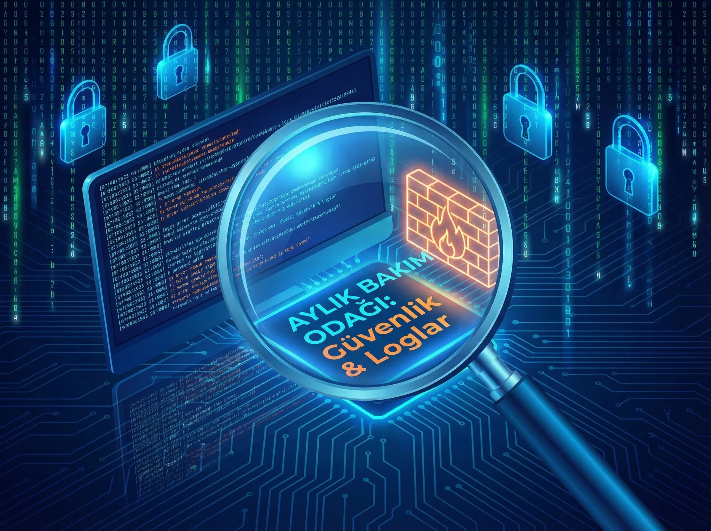 Aylık bakım bölümü ayırıcı, amaç odaklama, otel web teknik operasyon bağlamı